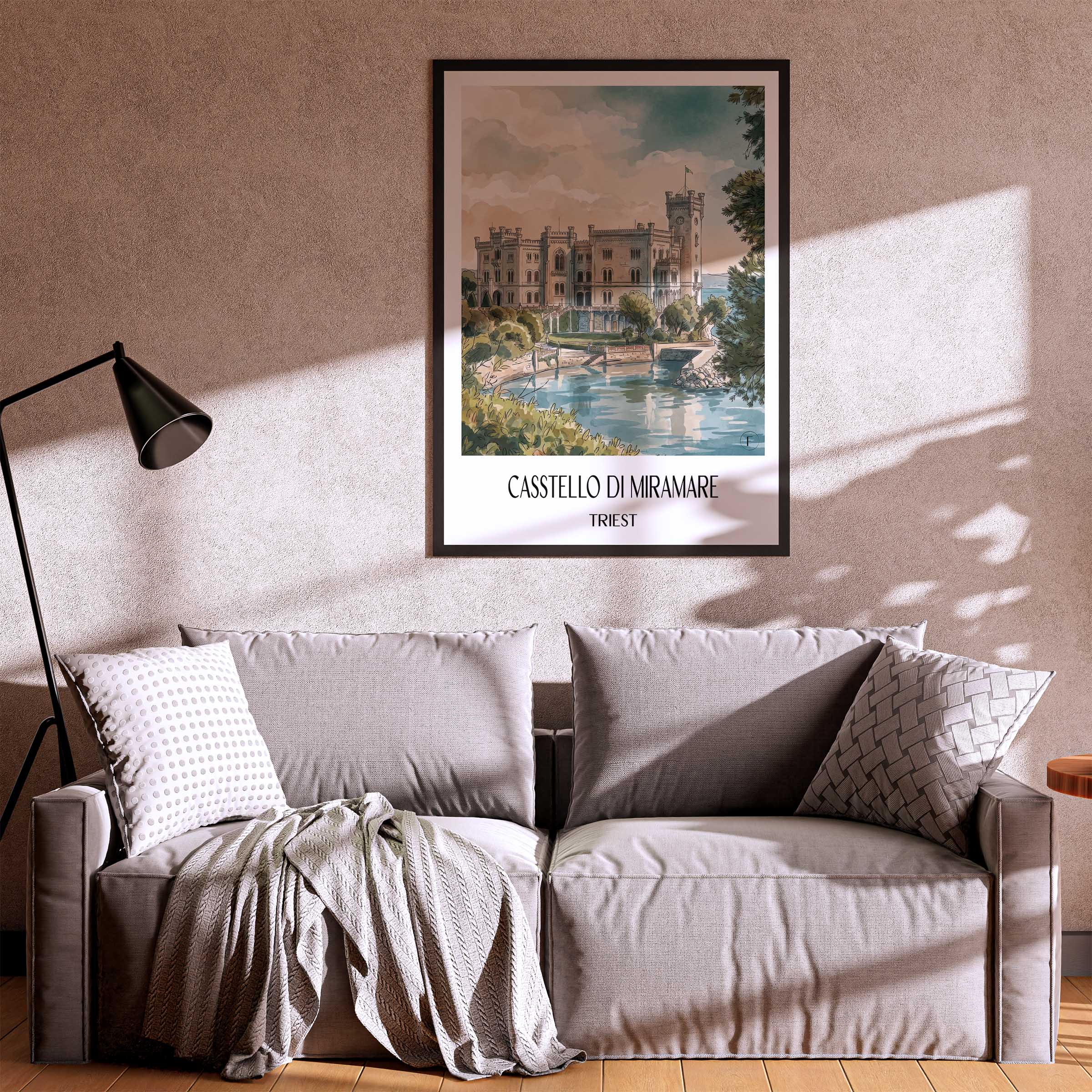 casstello-di-miramare-triest-italien-poster-aquarell