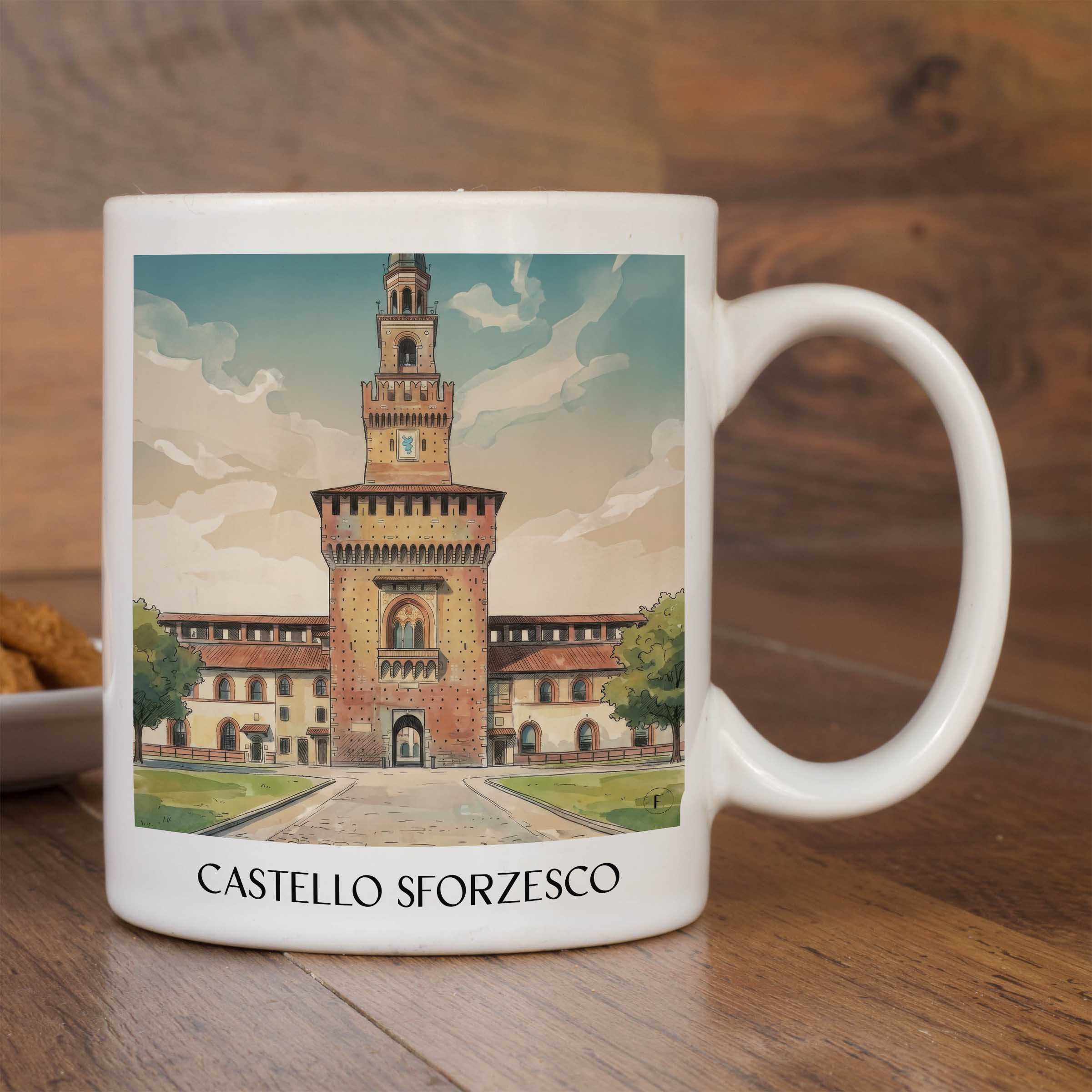 castello-sforzesco-mailand-italien-kaffeebecher-aquarell