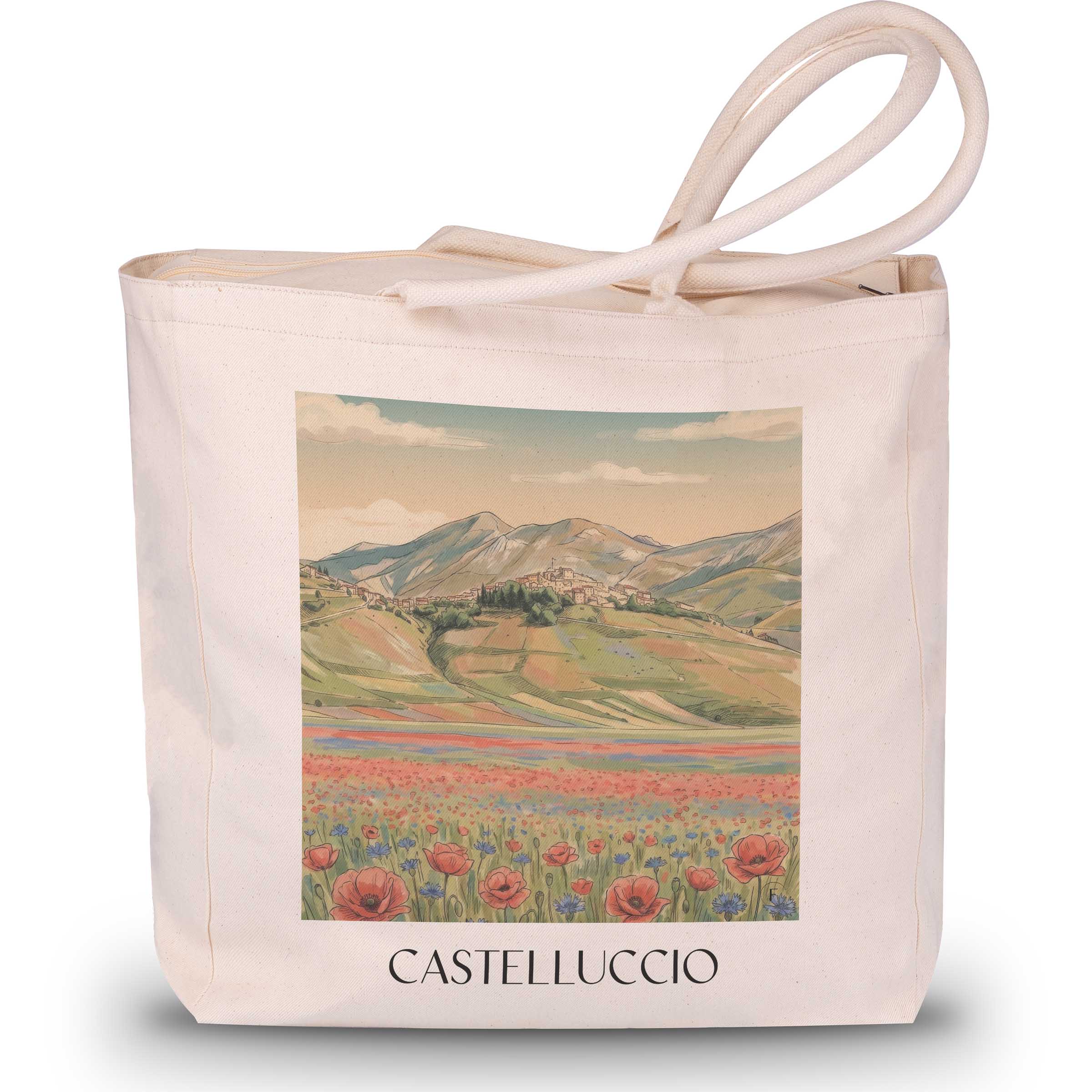 castelluccio-umbrien-italien-einkaufstasche-aquarell