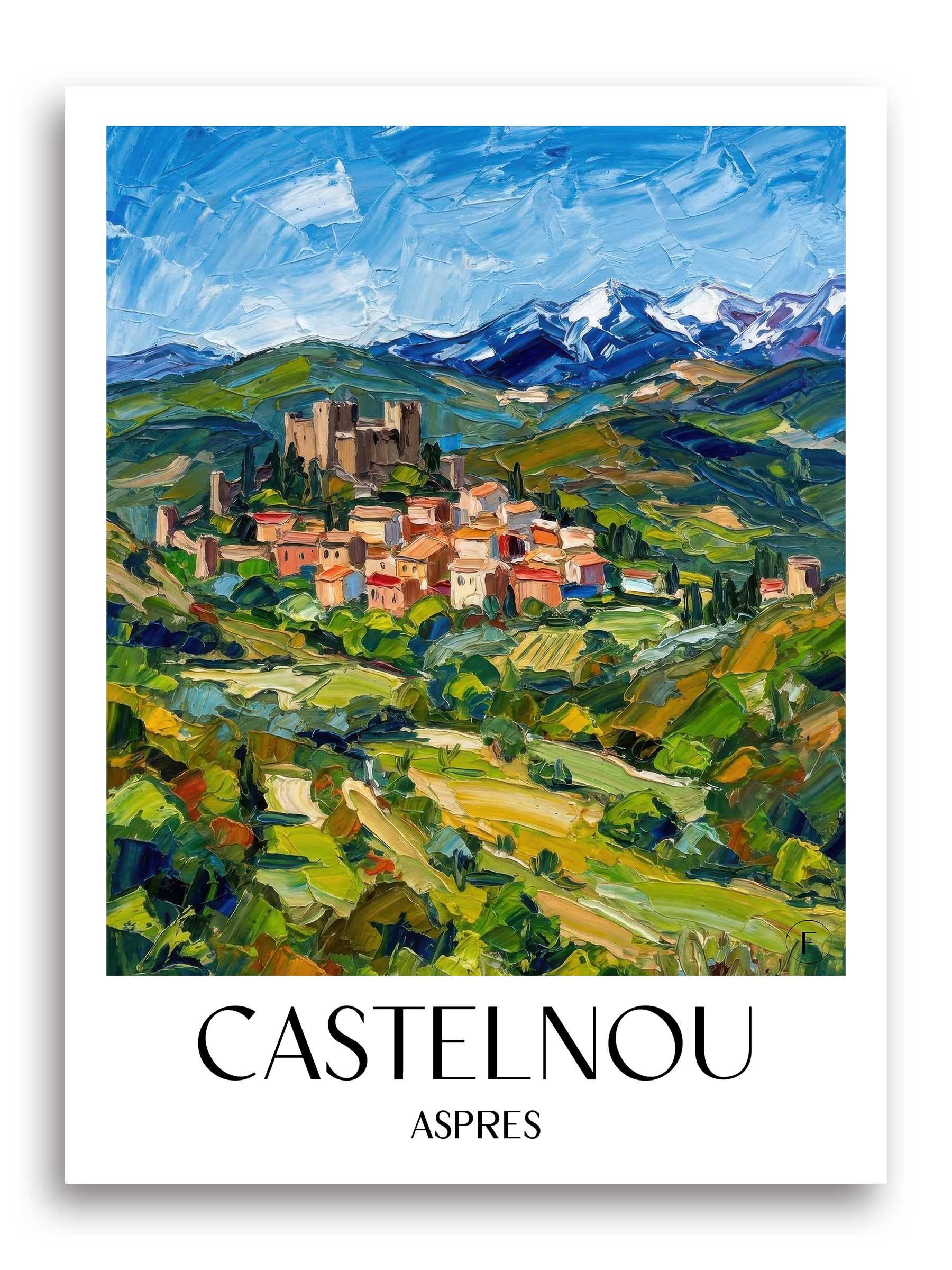 castelnou--aspres-frankreich-poster-oil-painting-oelgemaelde