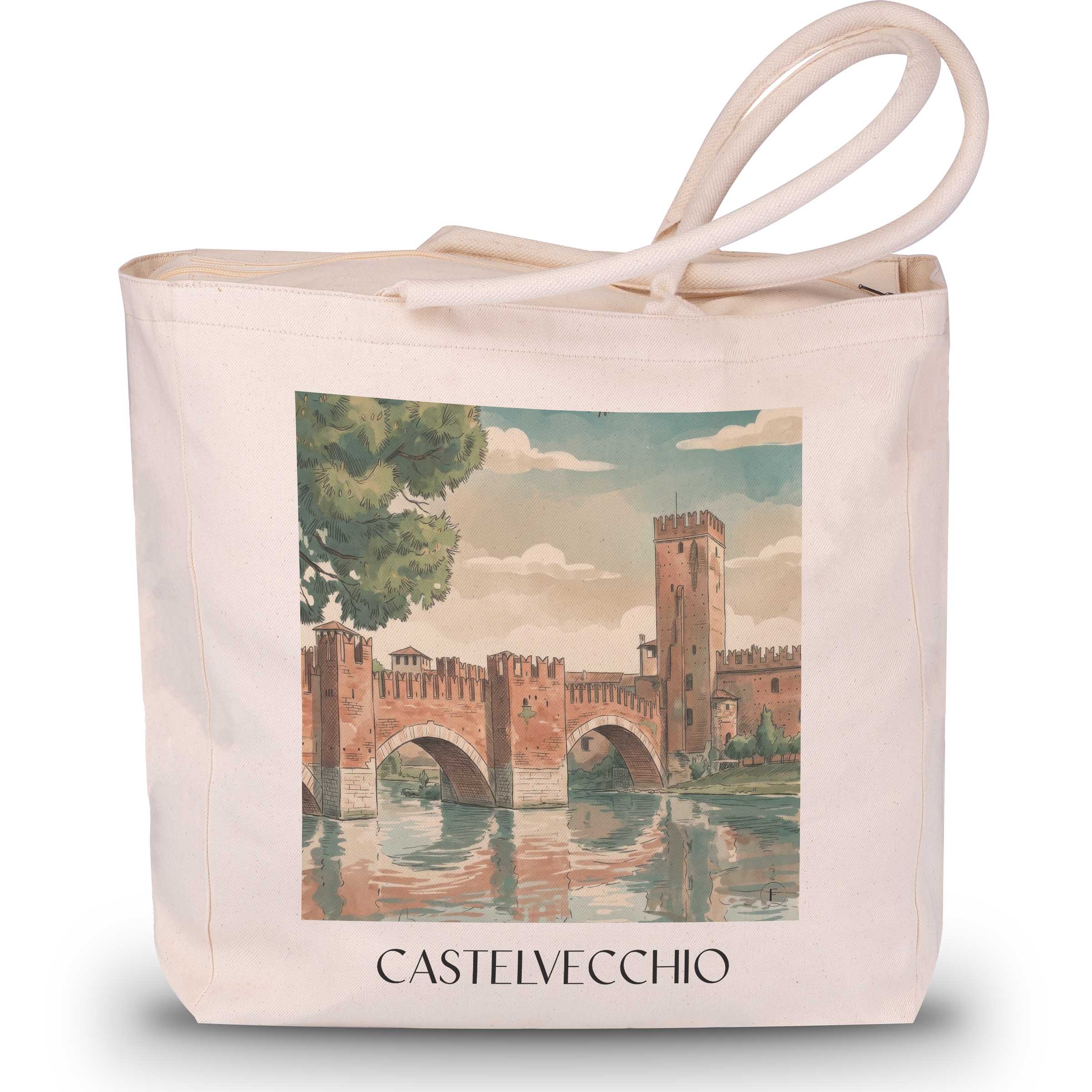 castelvecchio-verona-italien-einkaufstasche-aquarell