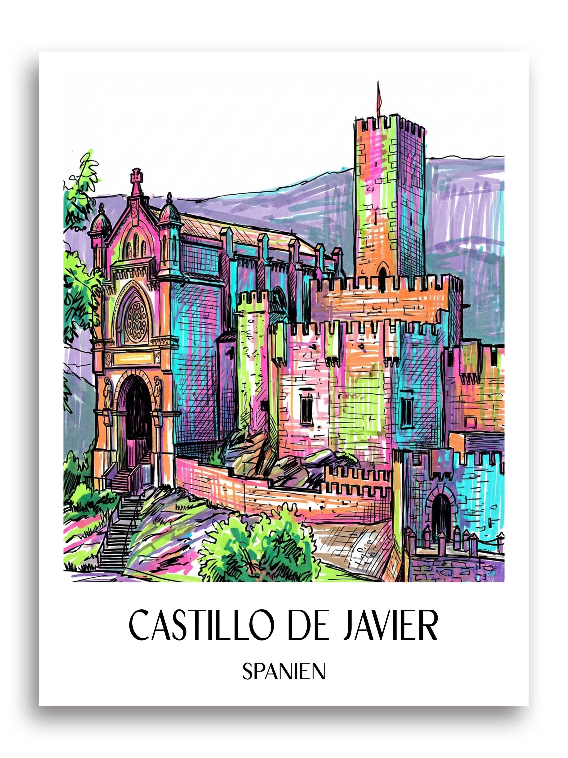castillo-de-javier-spanien-spanien-poster-graffiti