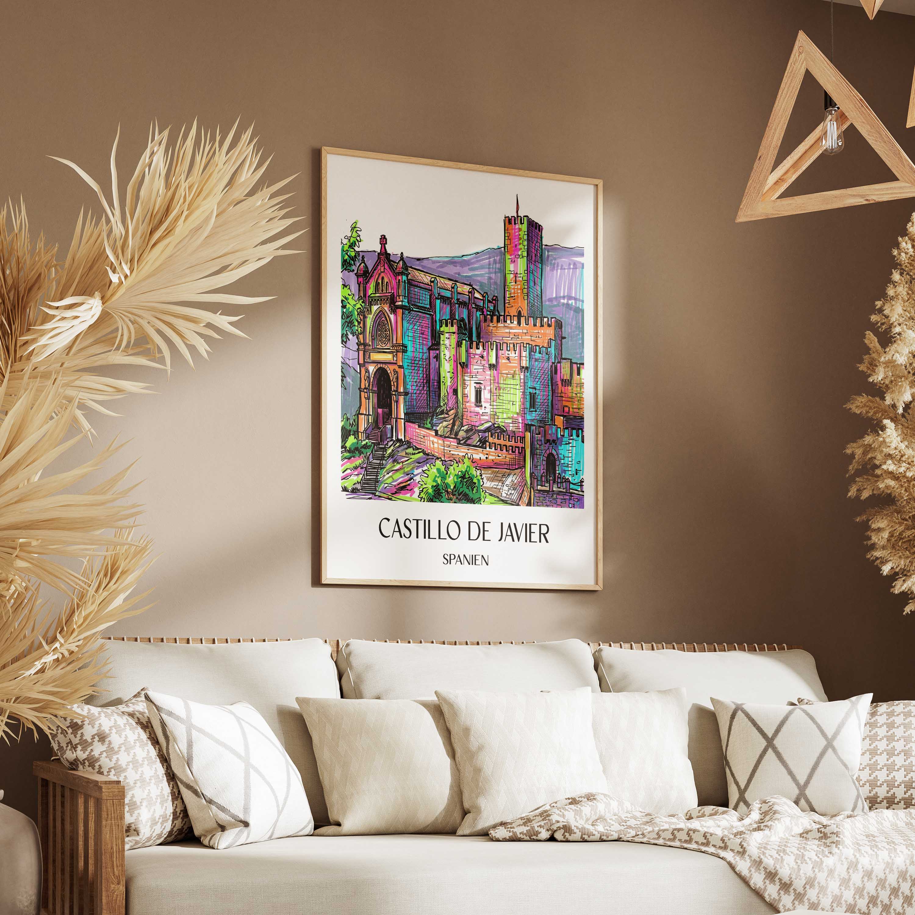 castillo-de-javier-spanien-spanien-poster-graffiti