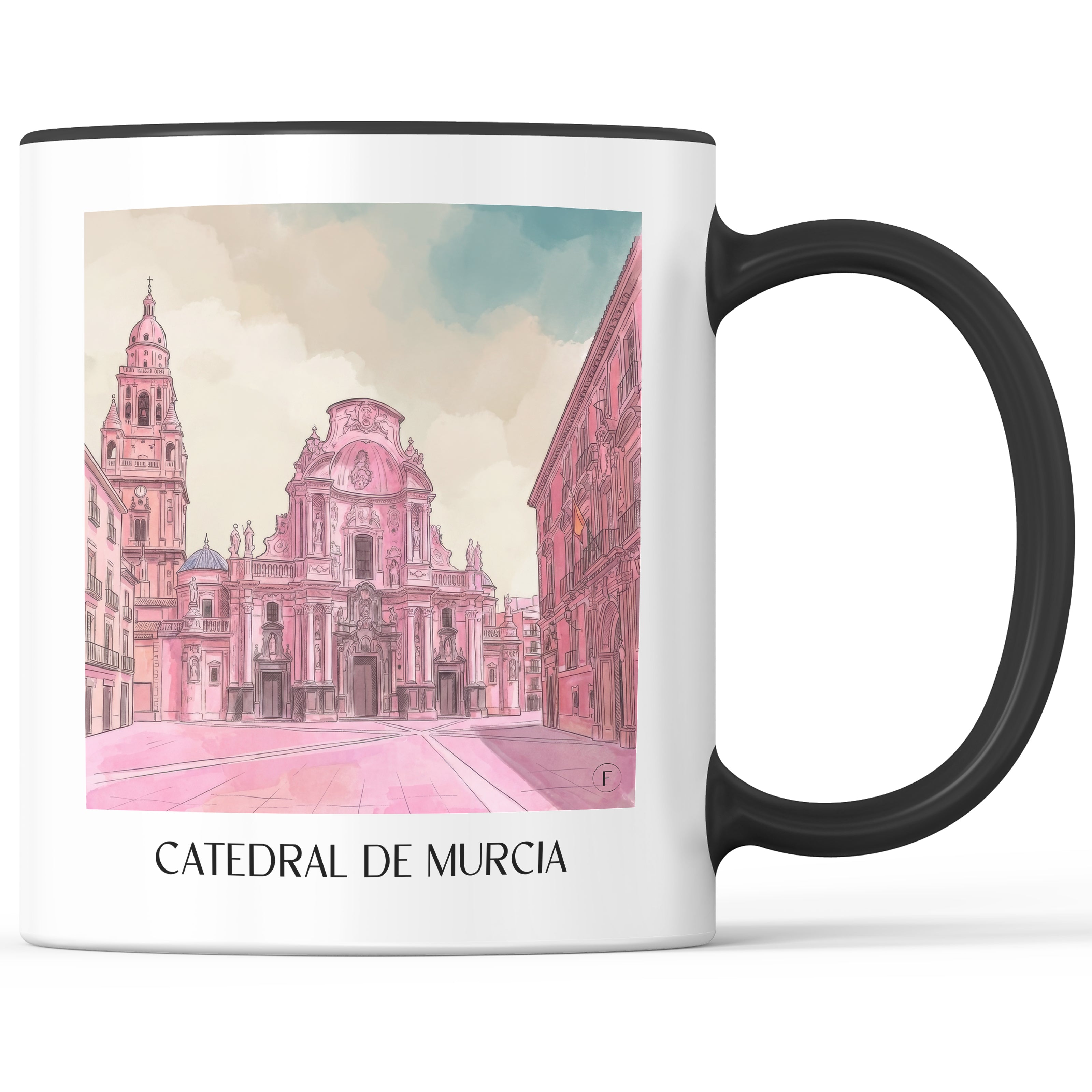 catedral-de-murcia-spanien-spanien-kaffeebecher-aquarell-pink-rosa