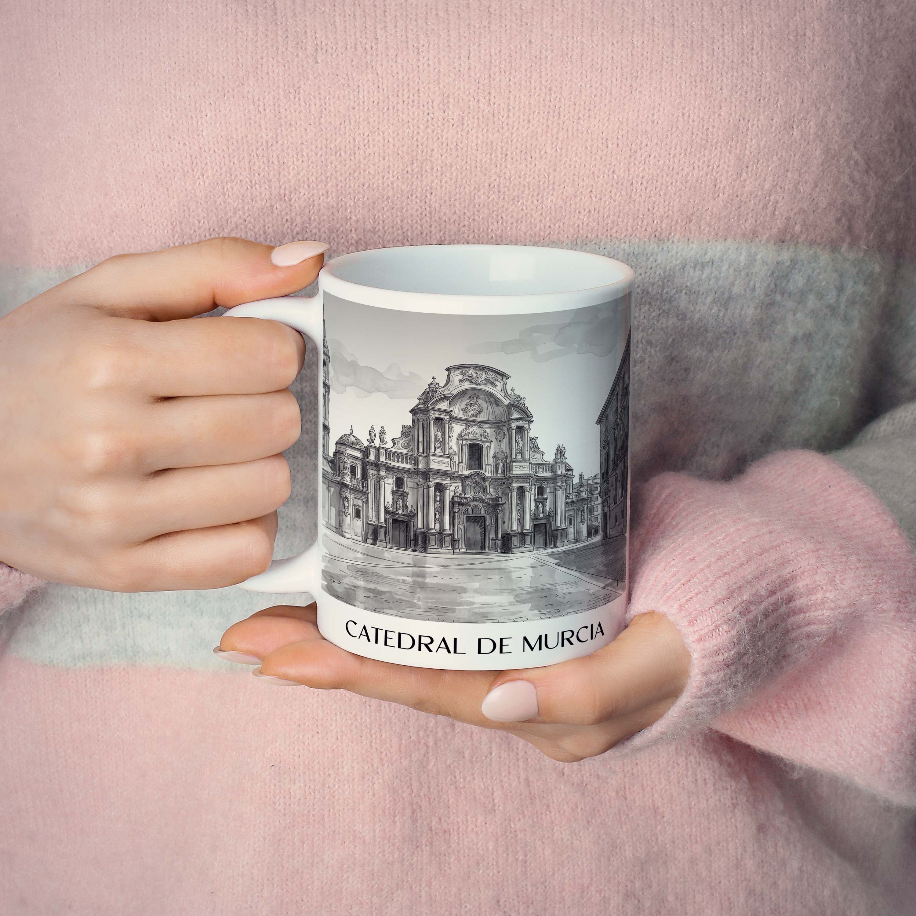 catedral-de-murcia-spanien-spanien-kaffeebecher-aquarell-schwarz-weiss