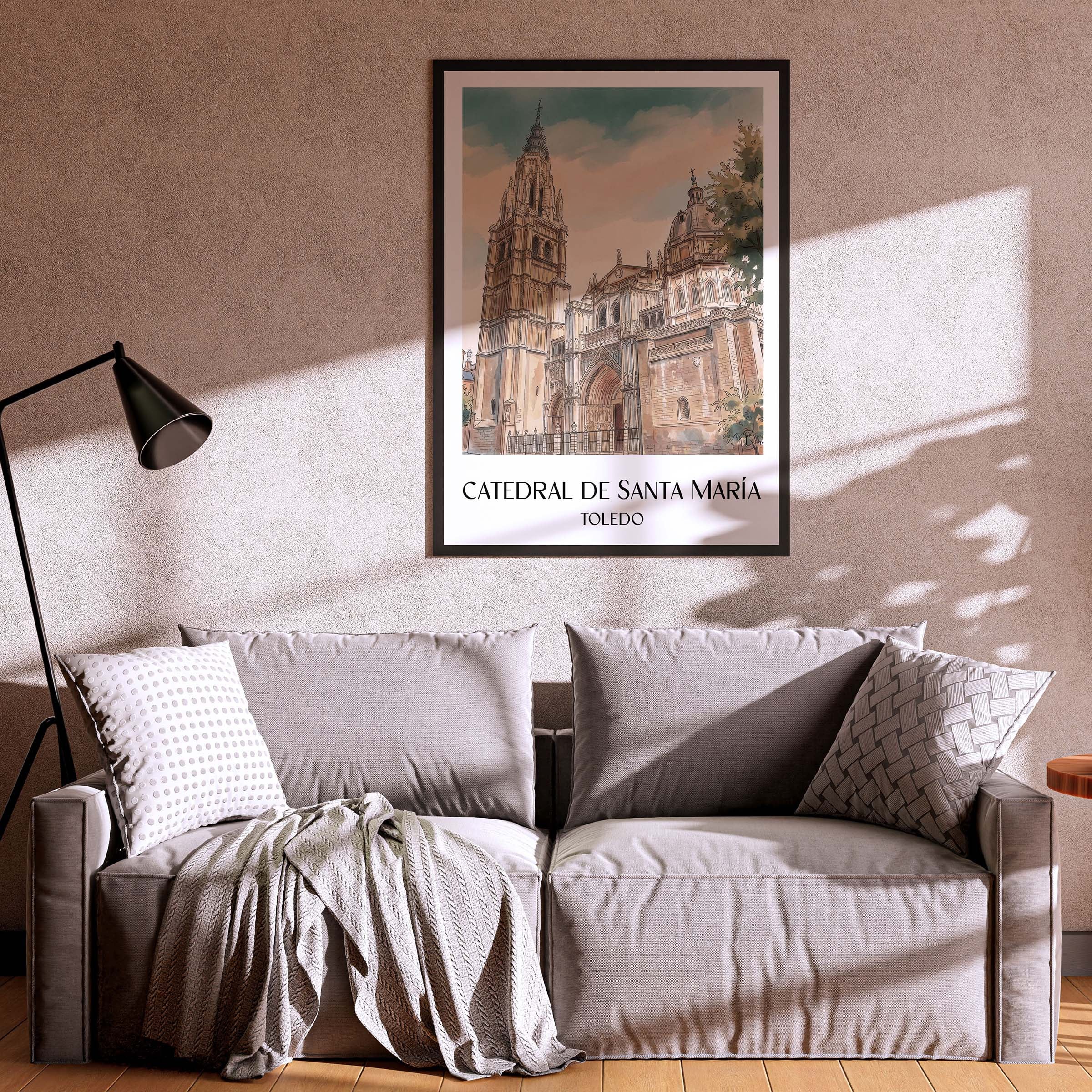catedral-de-santa-maría-toledo-spanien-poster-aquarell