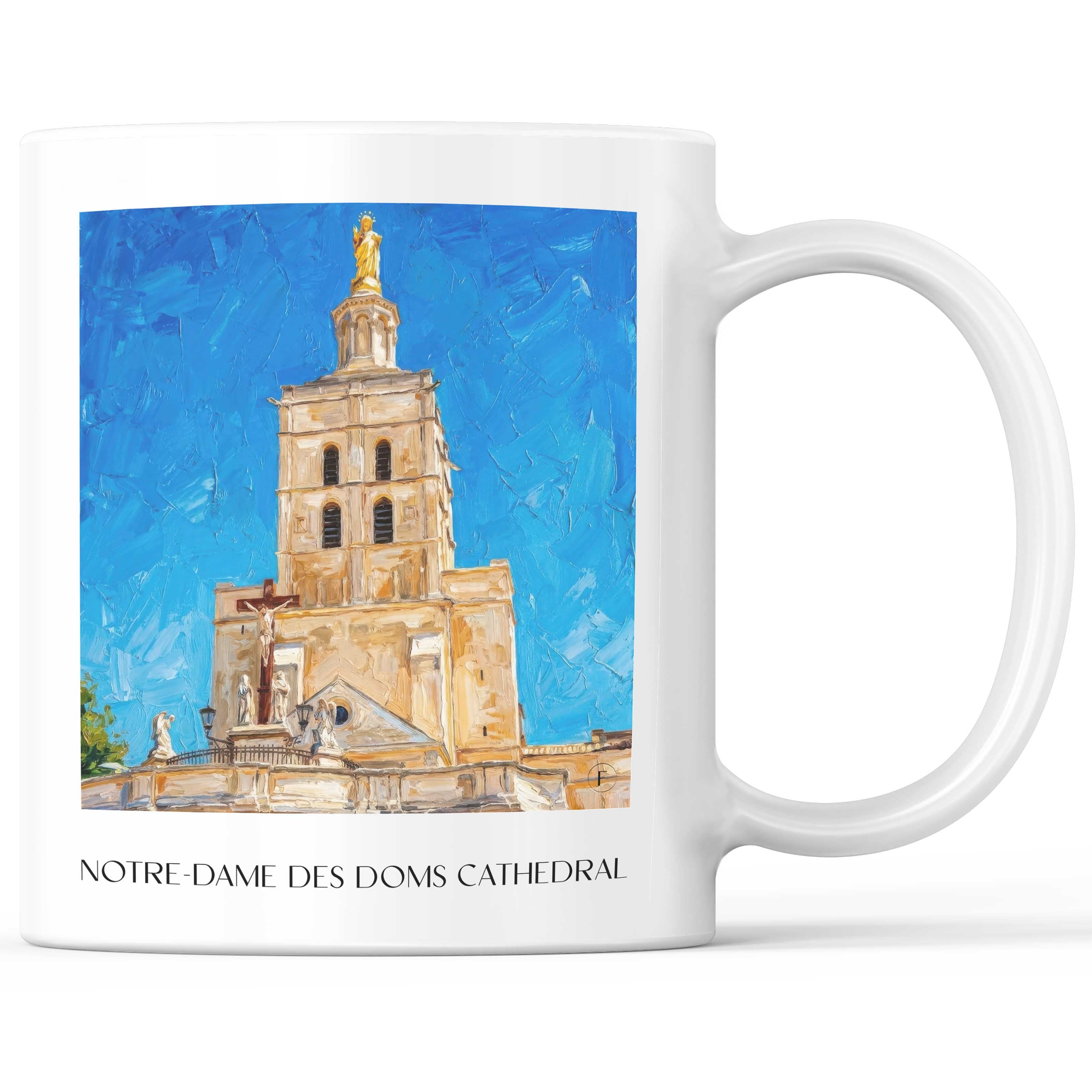 Cathédrale Notre-Dame des Doms Kaffeebecher - Avignon - Frankreich Becher - Kaffeetasse im Ölgemälde Stil - favplace