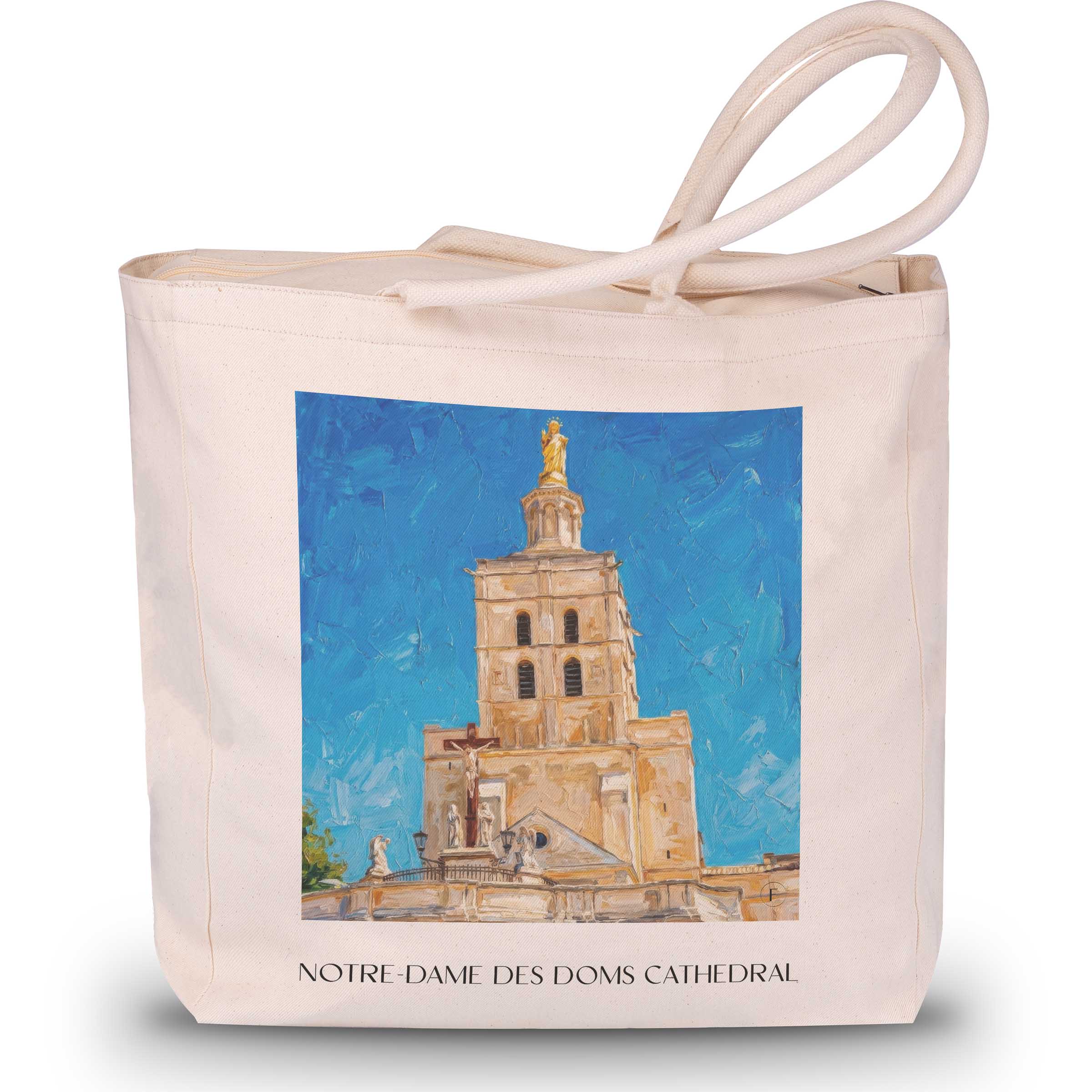 Cathédrale Notre-Dame des Doms Shopping Tasche - Avignon - Frankreich Tote Bag - Einkaufstasche im Ölgemälde Stil - favplace