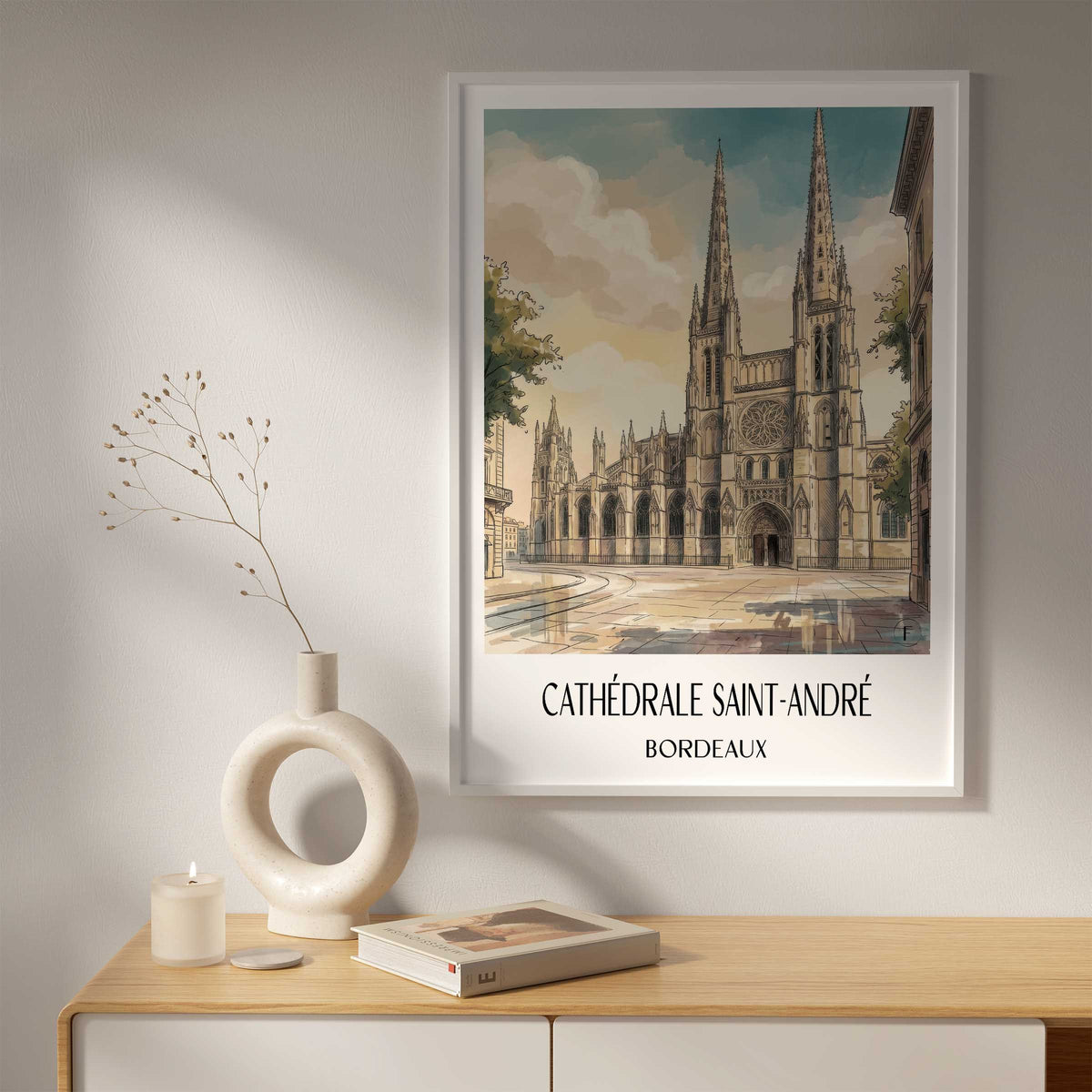 cathédrale-saint-andré-bordeaux-frankreich-poster-aquarell