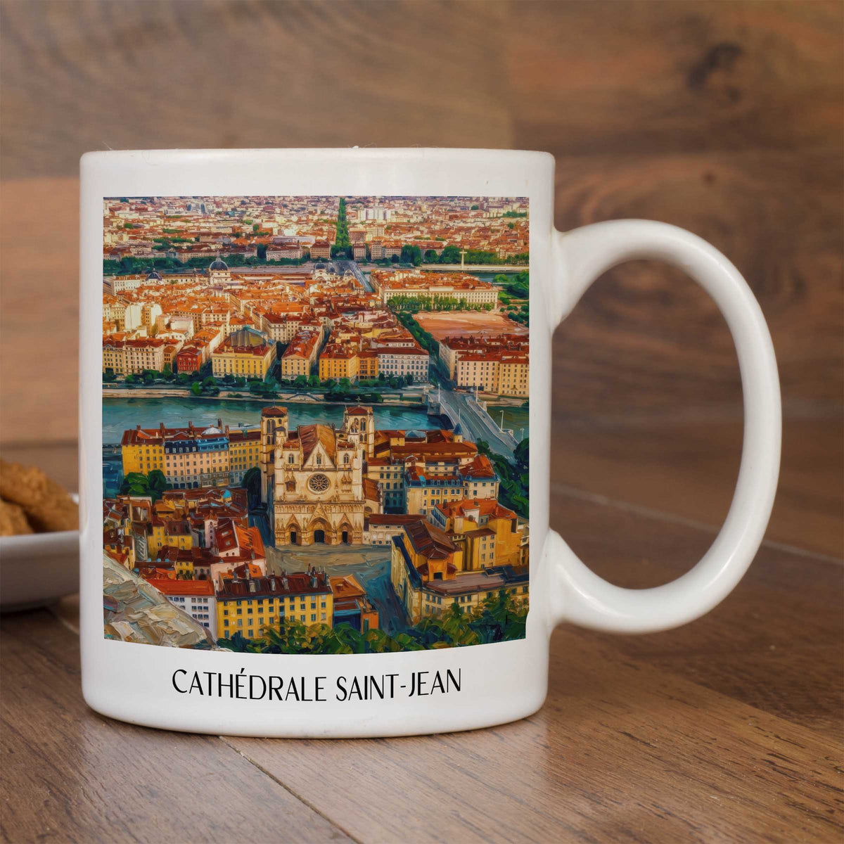 cathédrale-saint-jean-lyon-frankreich-kaffeebecher-oil-painting-oelgemaelde