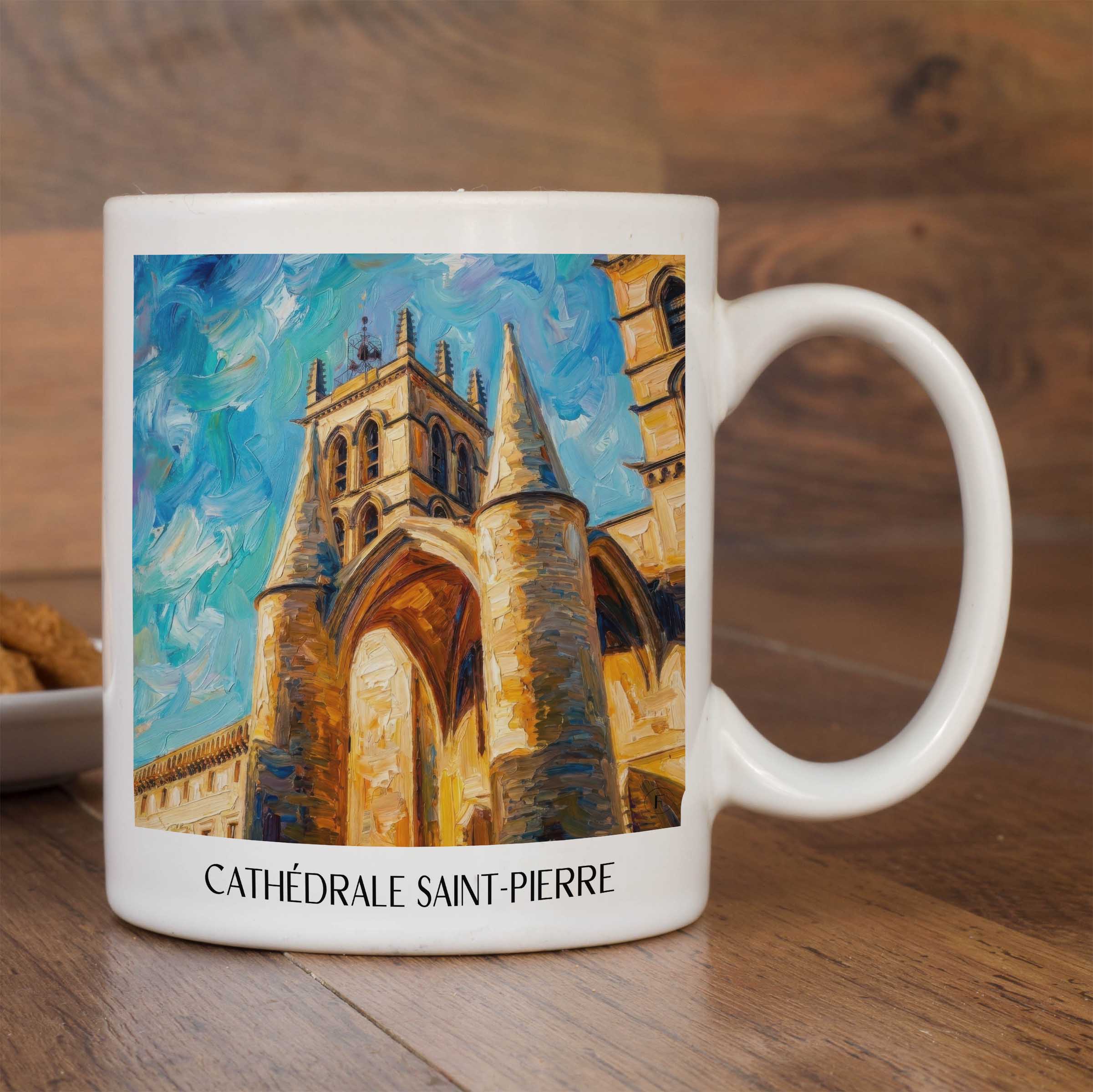 cathédrale-saint-pierre-montpellier-frankreich-kaffeebecher-oil-painting-oelgemaelde