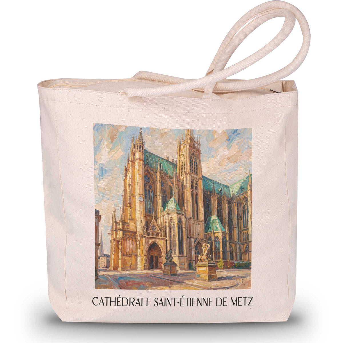 cathédrale-saint-étienne-metz-frankreich-einkaufstasche-oil-painting-oelgemaelde