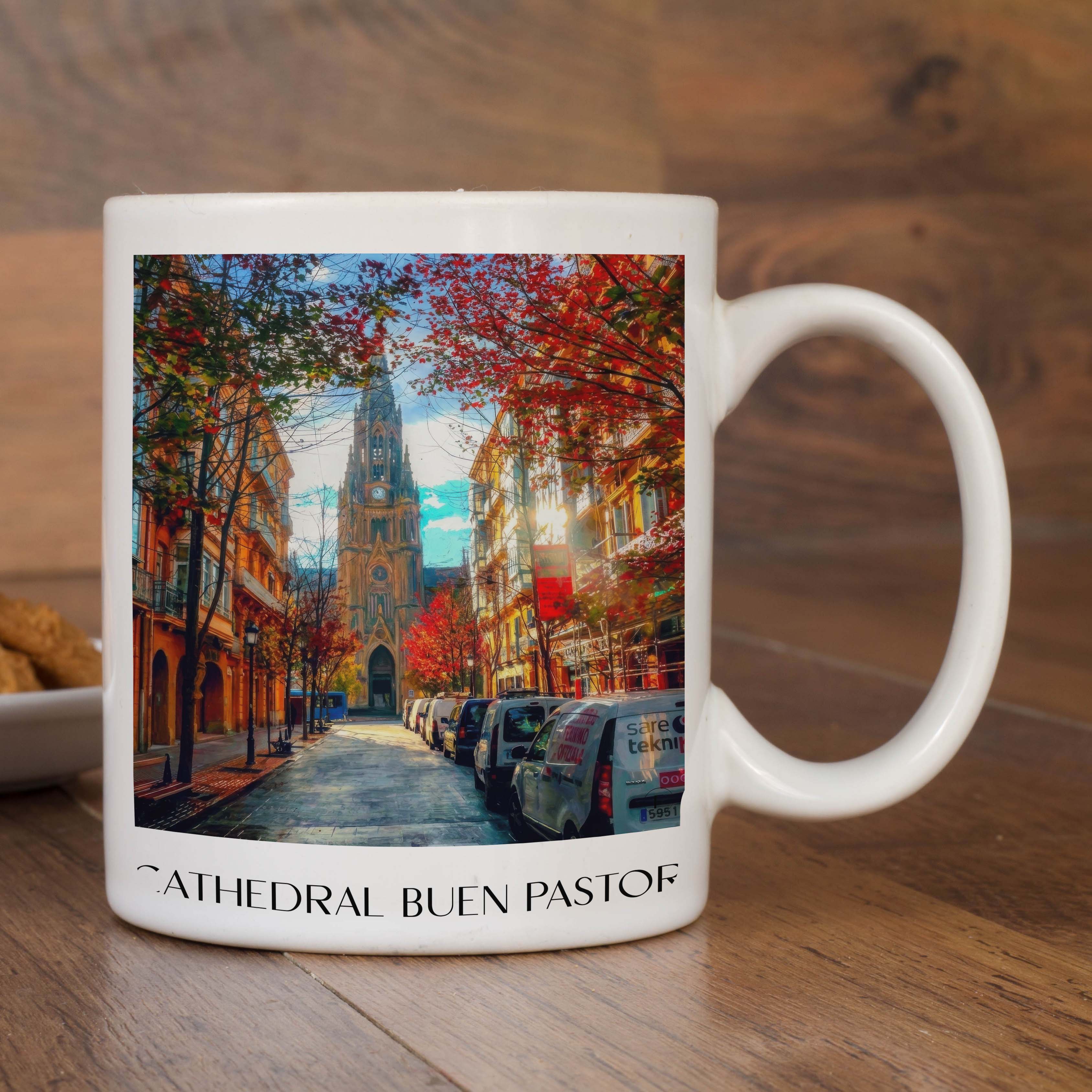 cathedral-buen-pastor-san-sebastián-spanien-kaffeebecher-oil-painting-oelgemaelde