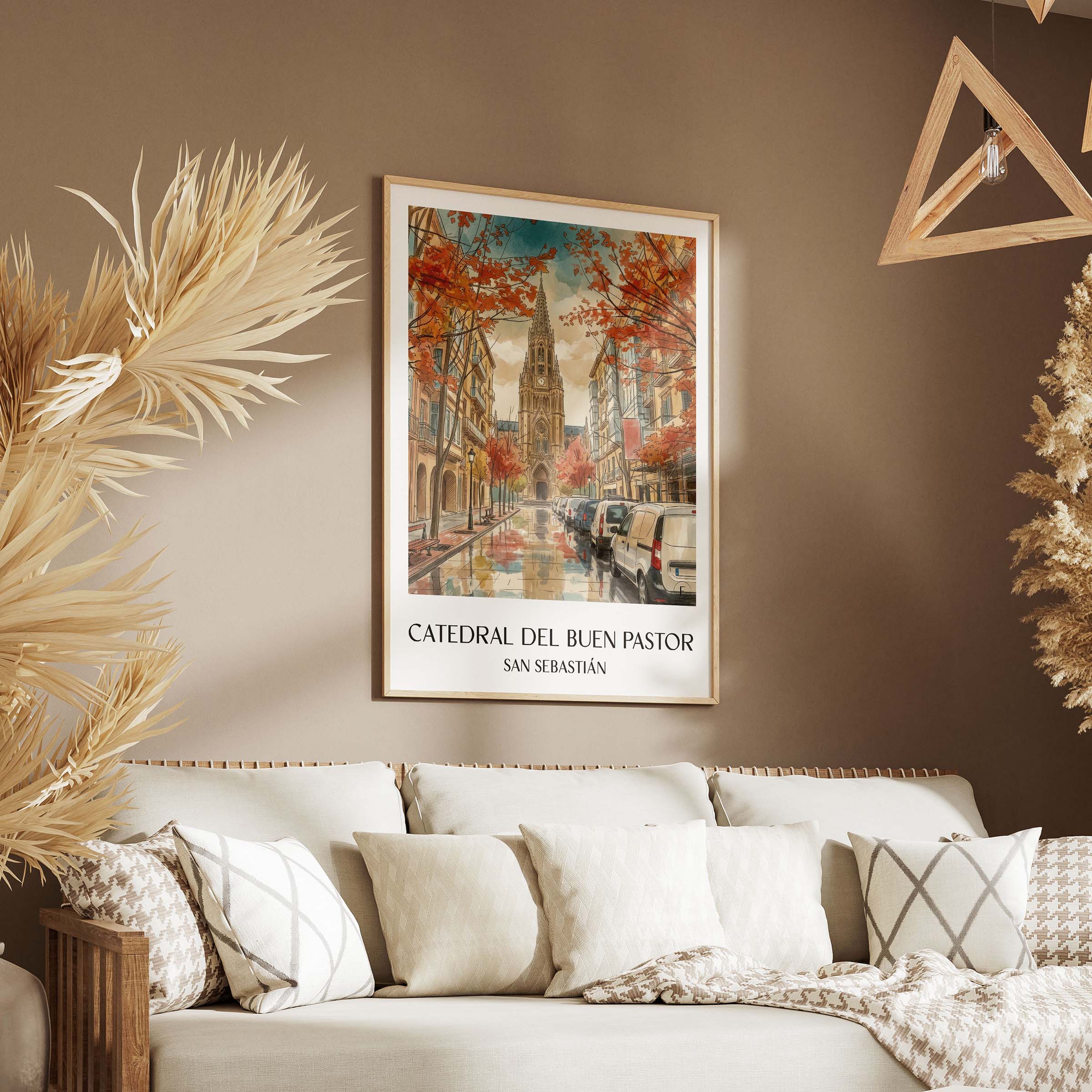 cathedral-buen-pastor-san-sebastián-spanien-poster-aquarell