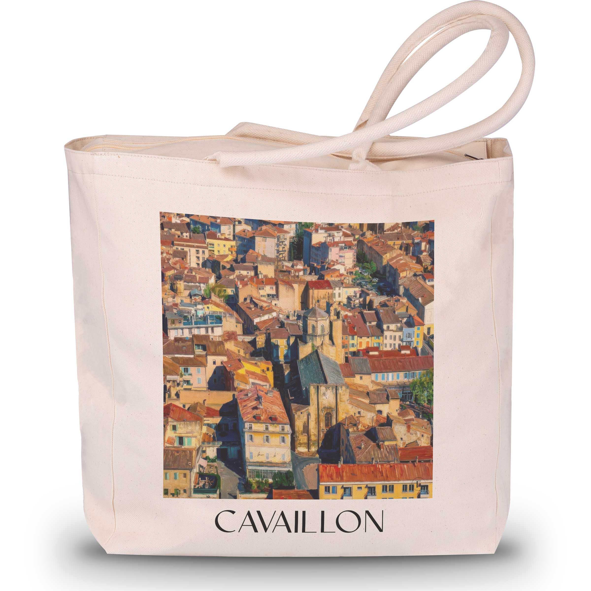 Cavaillon Shopping Tasche - Provence - Frankreich Tote Bag - Einkaufstasche im Ölgemälde Stil - favplace