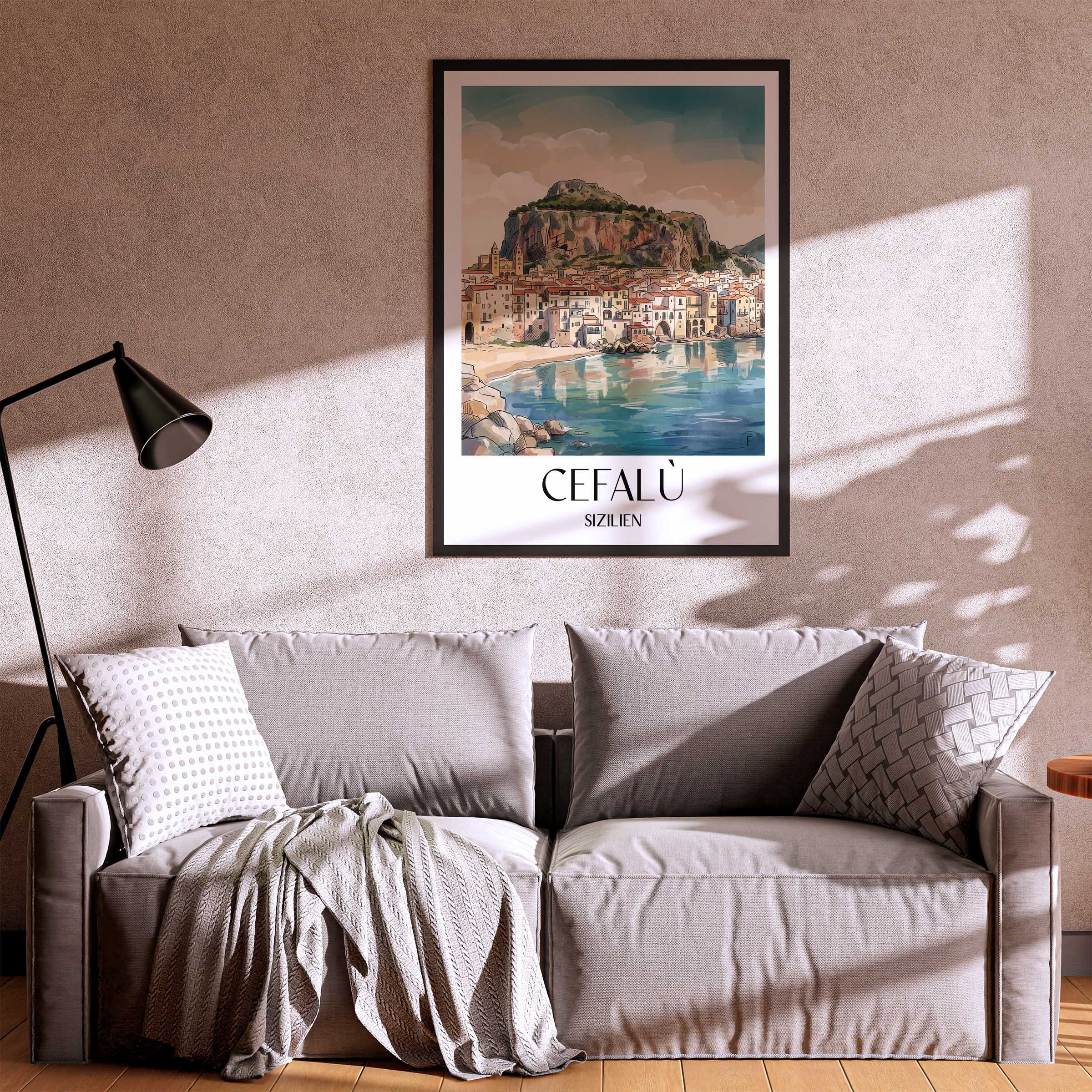 cefalù--sizilien-italien-poster-aquarell