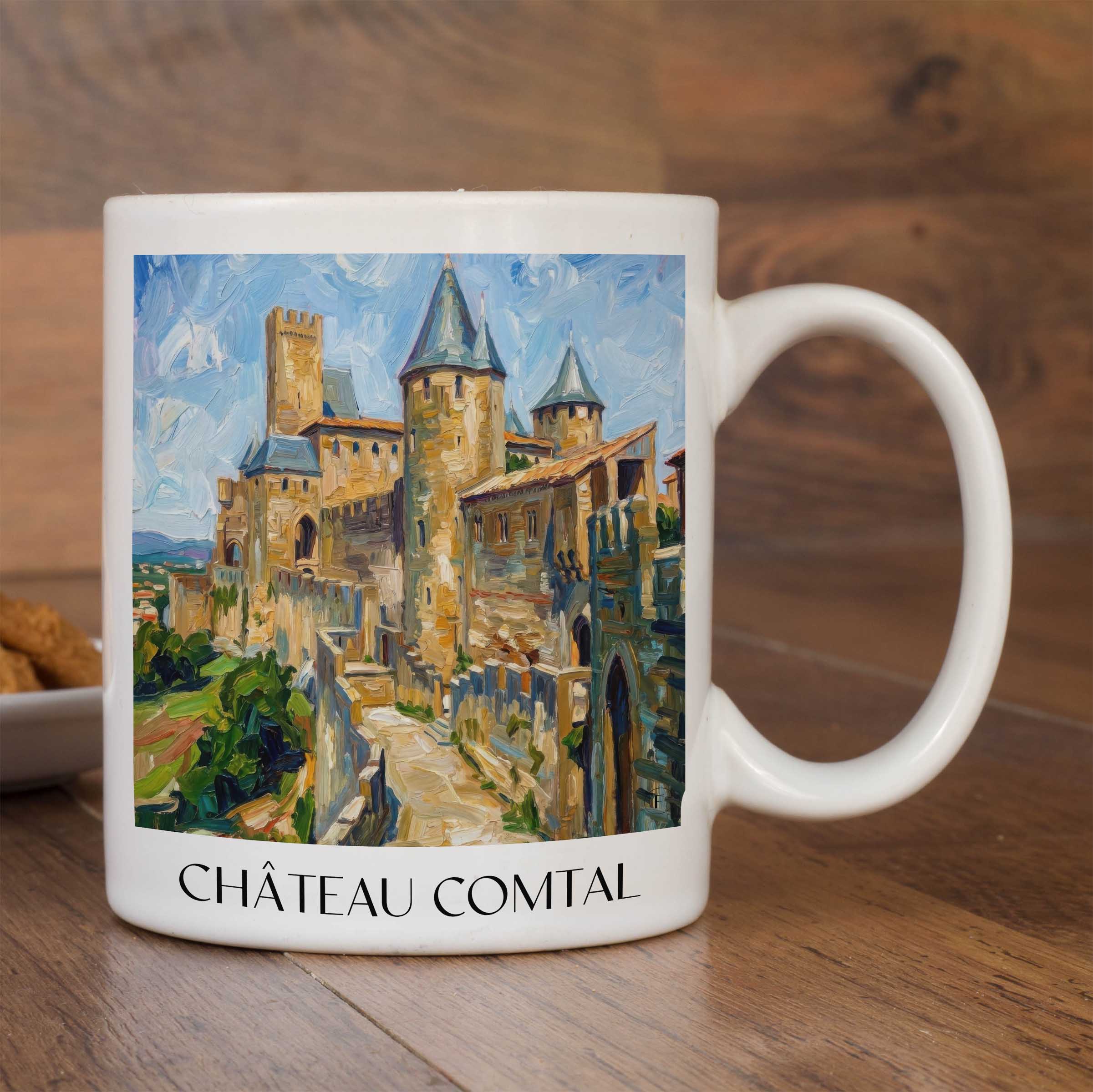 château-comtal-carcassonne-frankreich-kaffeebecher-oil-painting-oelgemaelde