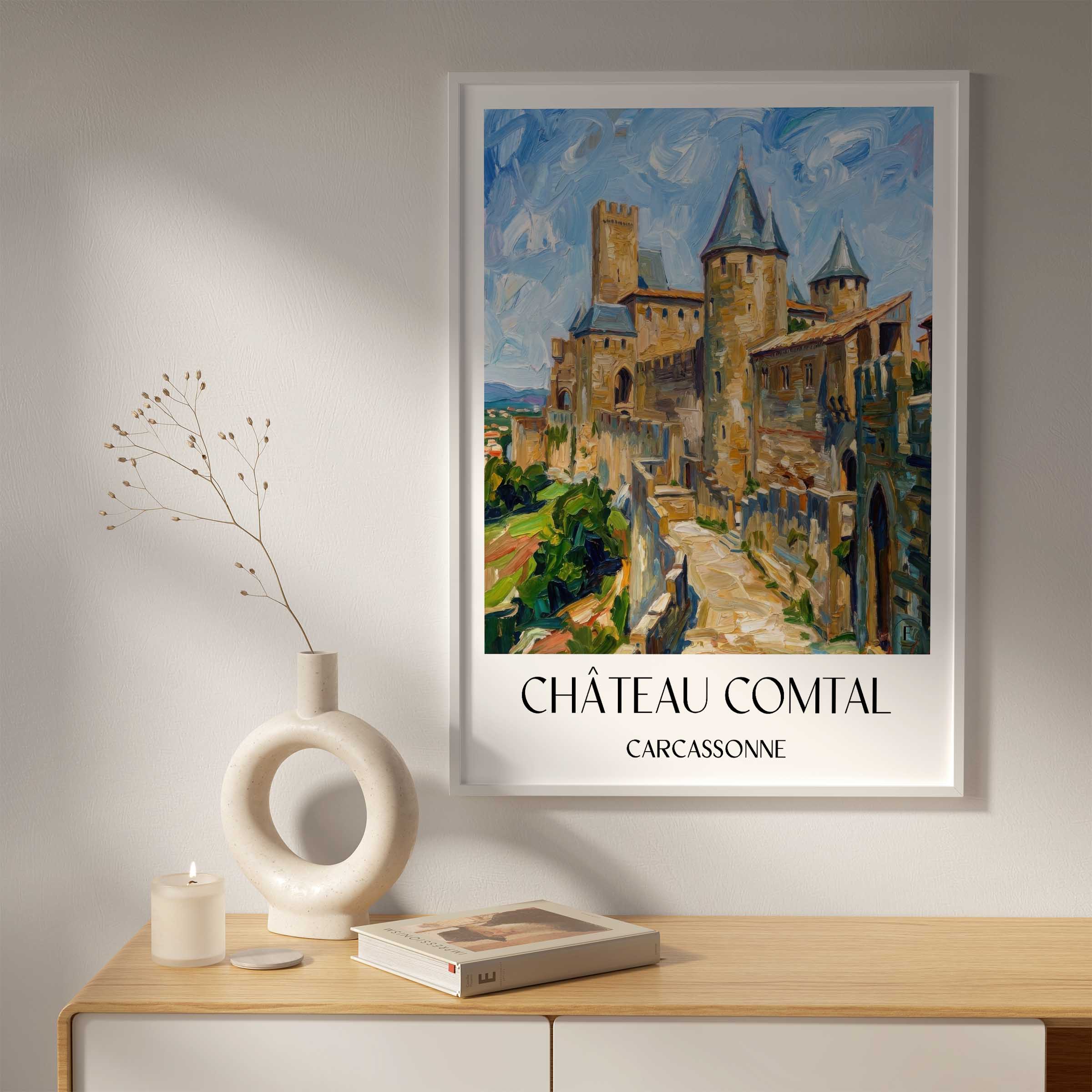château-comtal-carcassonne-frankreich-poster-oil-painting-oelgemaelde