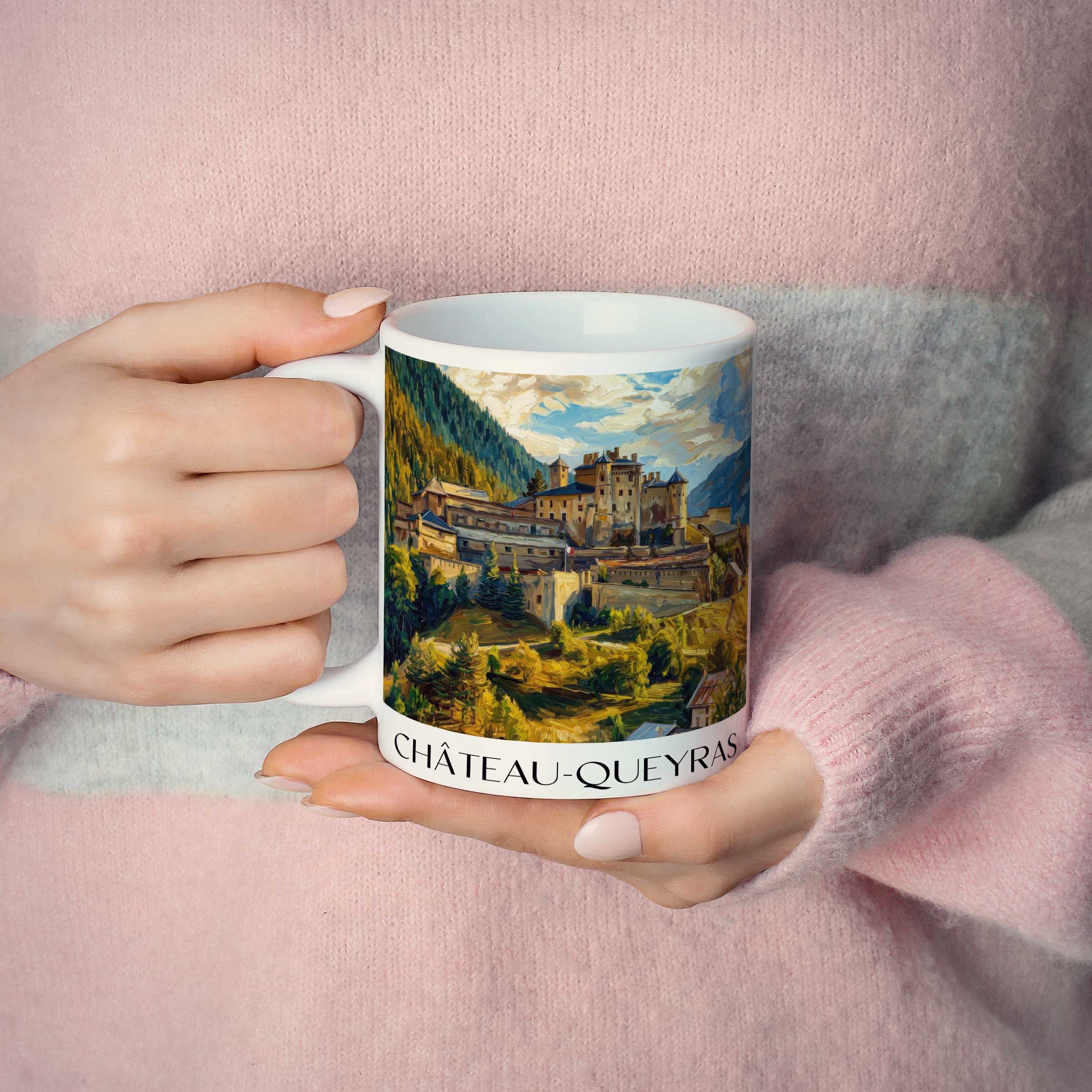 château-queyras-hautes-alpes-frankreich-kaffeebecher-oil-painting-oelgemaelde