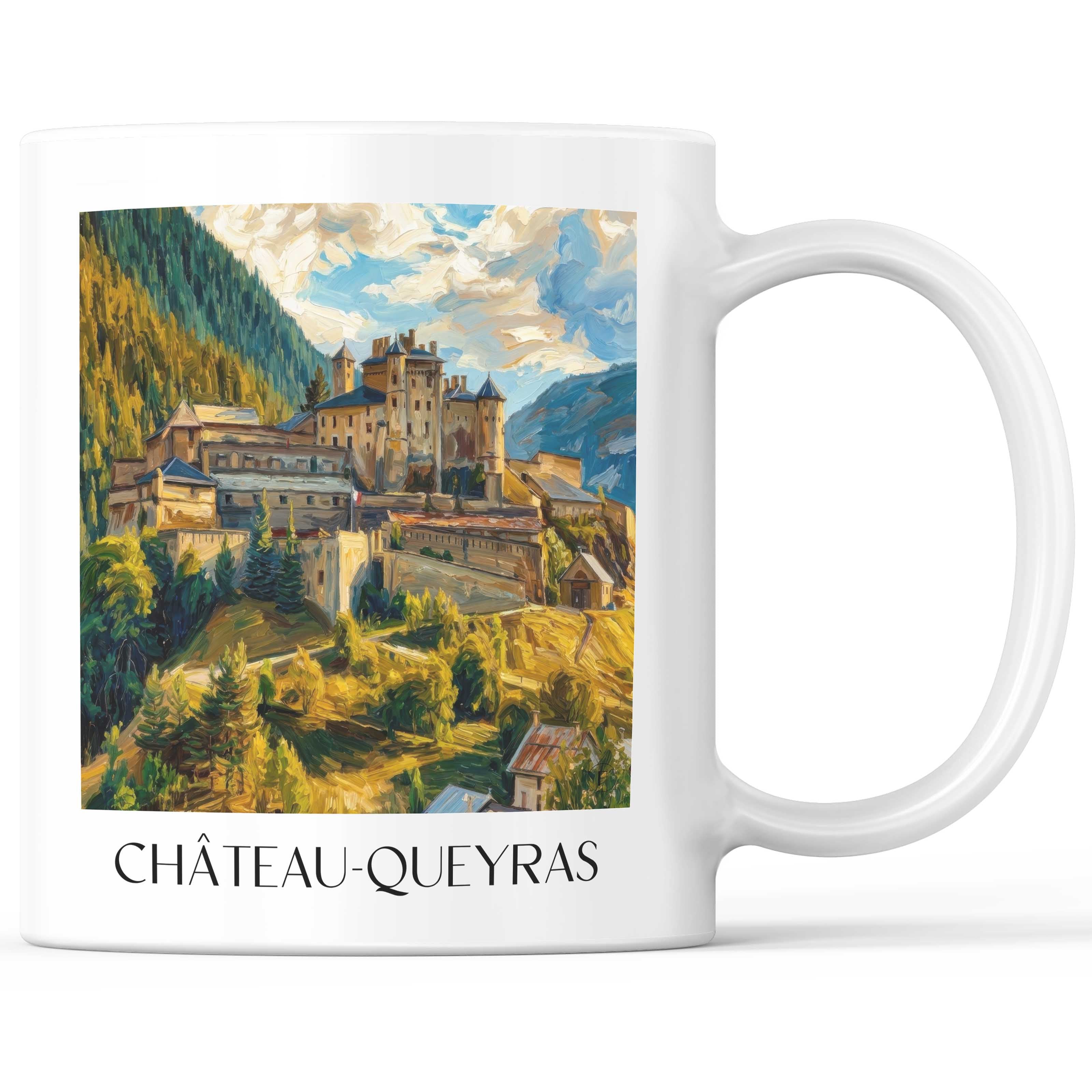 château-queyras-hautes-alpes-frankreich-kaffeebecher-oil-painting-oelgemaelde