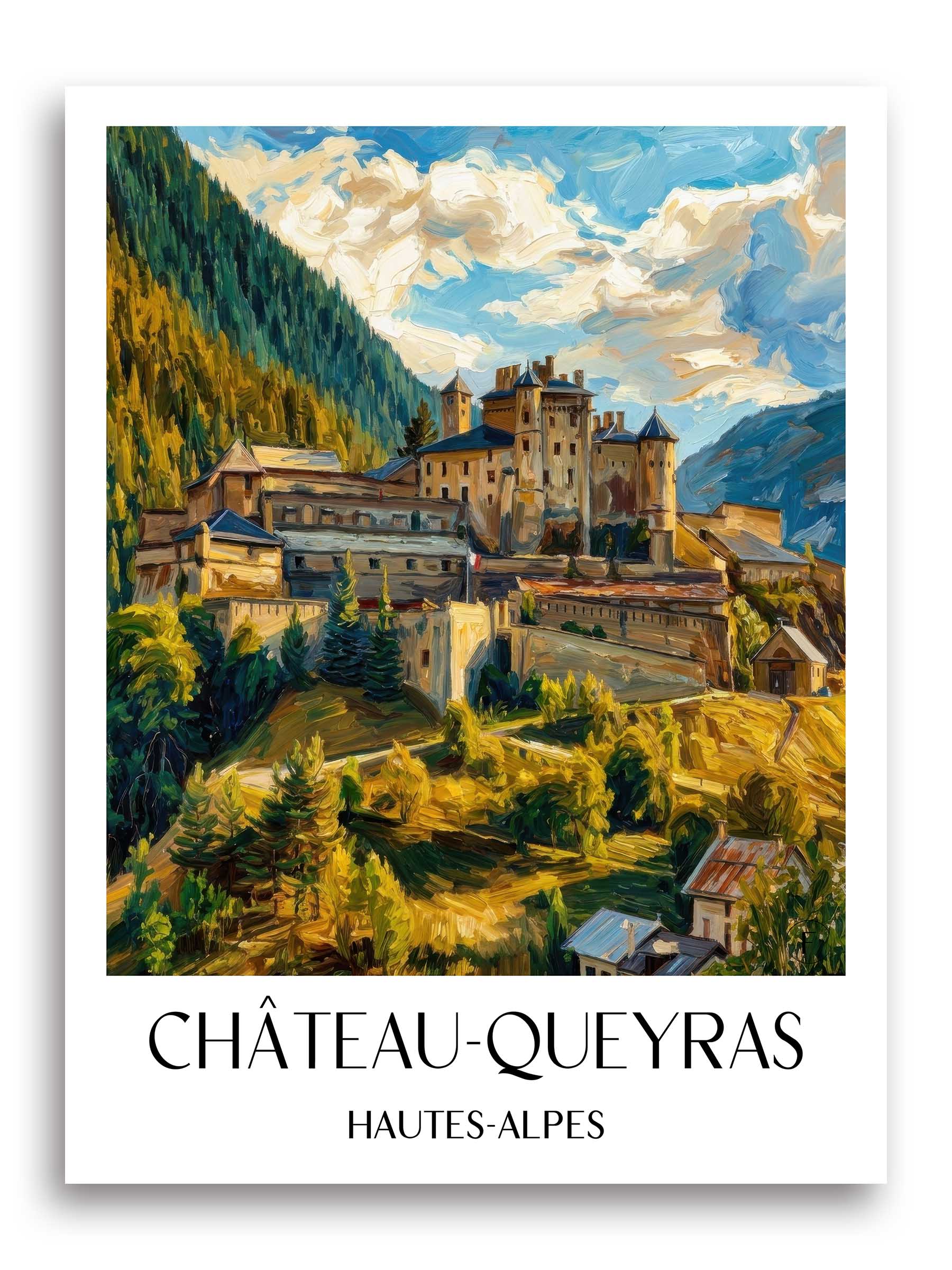 château-queyras-hautes-alpes-frankreich-poster-oil-painting-oelgemaelde