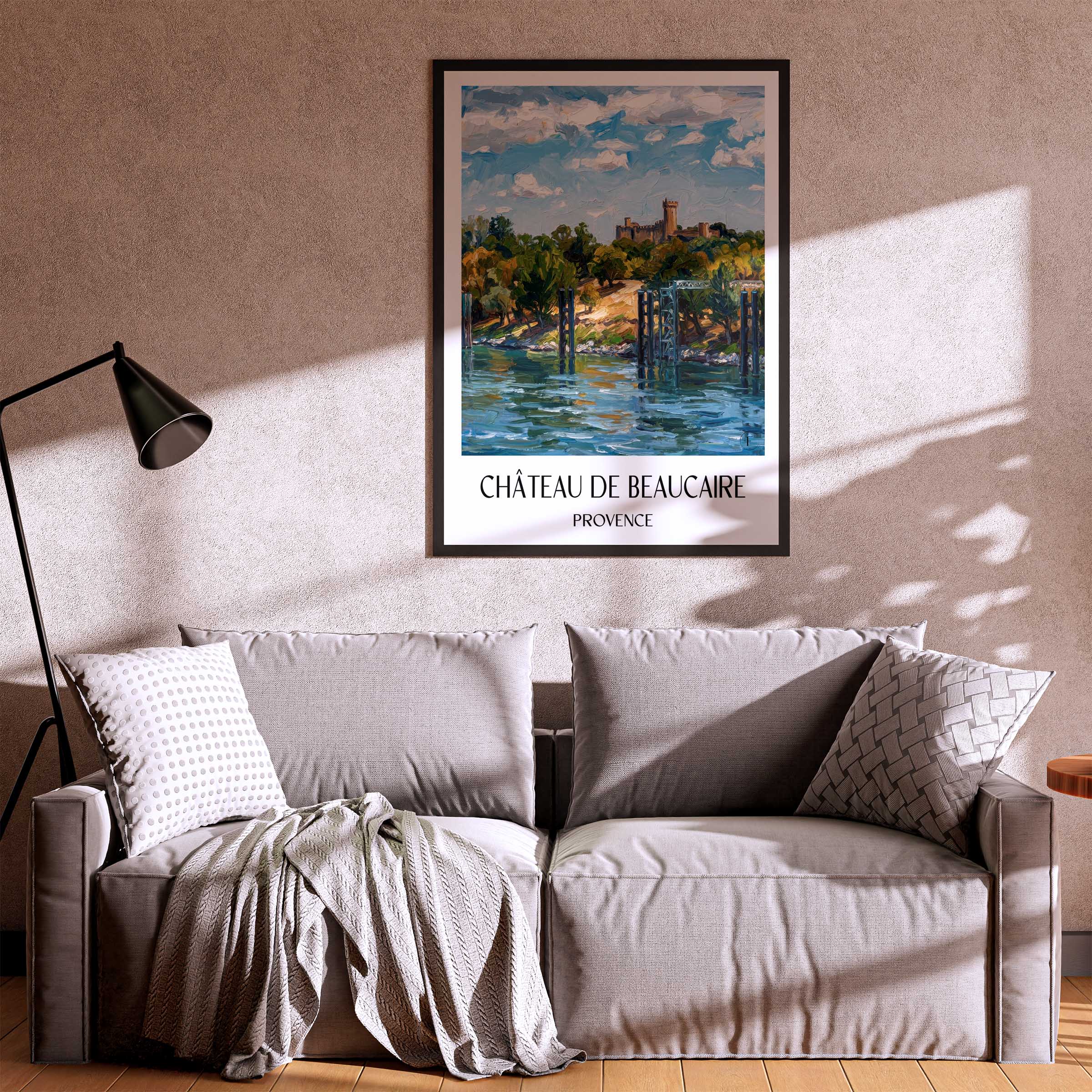 château-de-beaucaire-provence-frankreich-poster-oil-painting-oelgemaelde