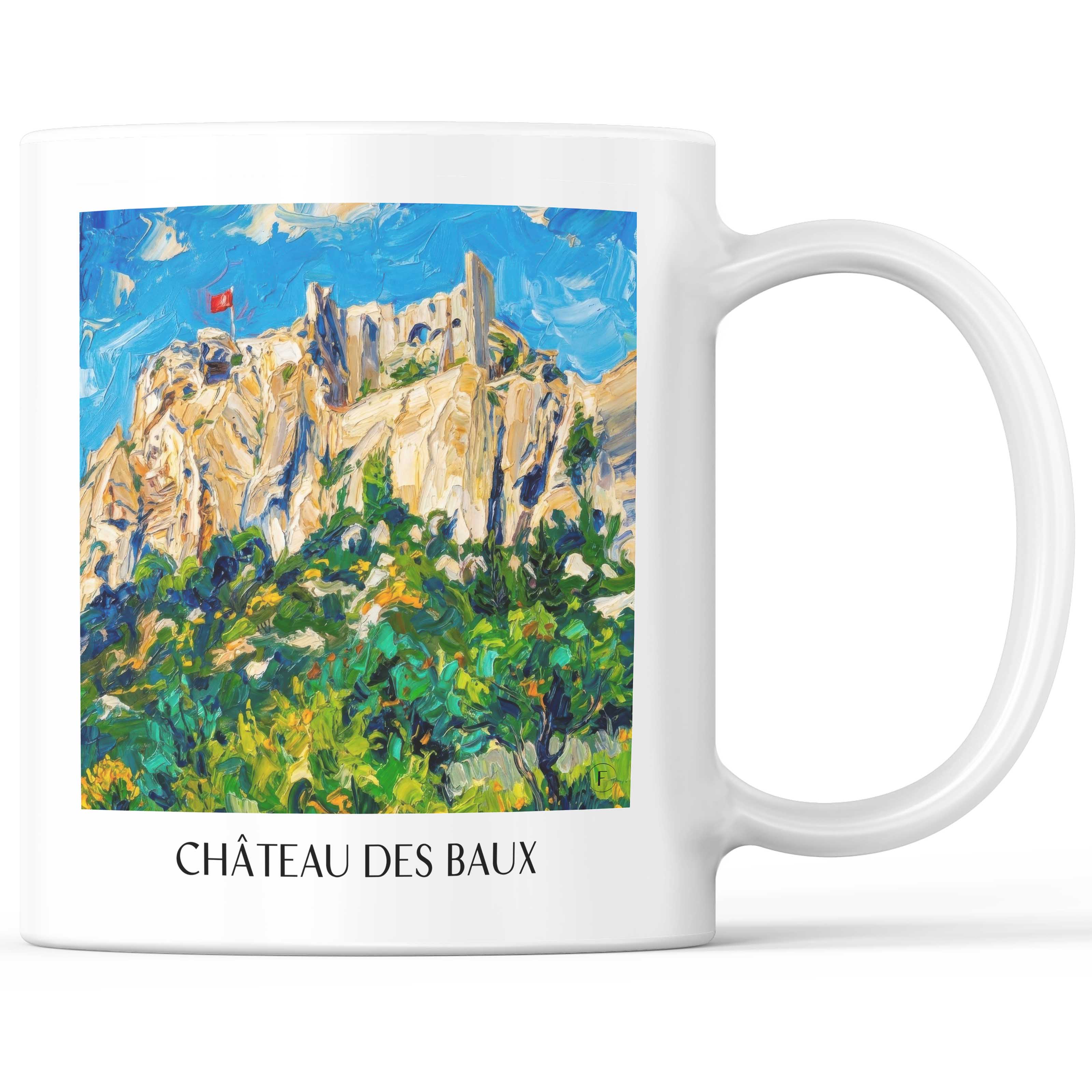 château-des-baux-les-baux-de-provence-frankreich-kaffeebecher-oil-painting-oelgemaelde