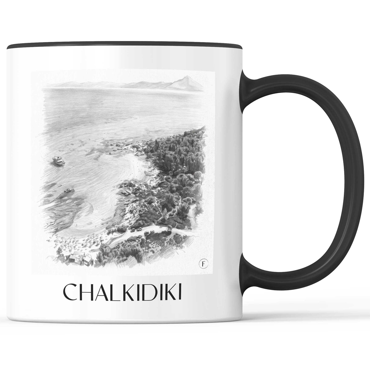 chalkidiki-griechenland-kaffeebecher-bleistift-zeichnung-drawing