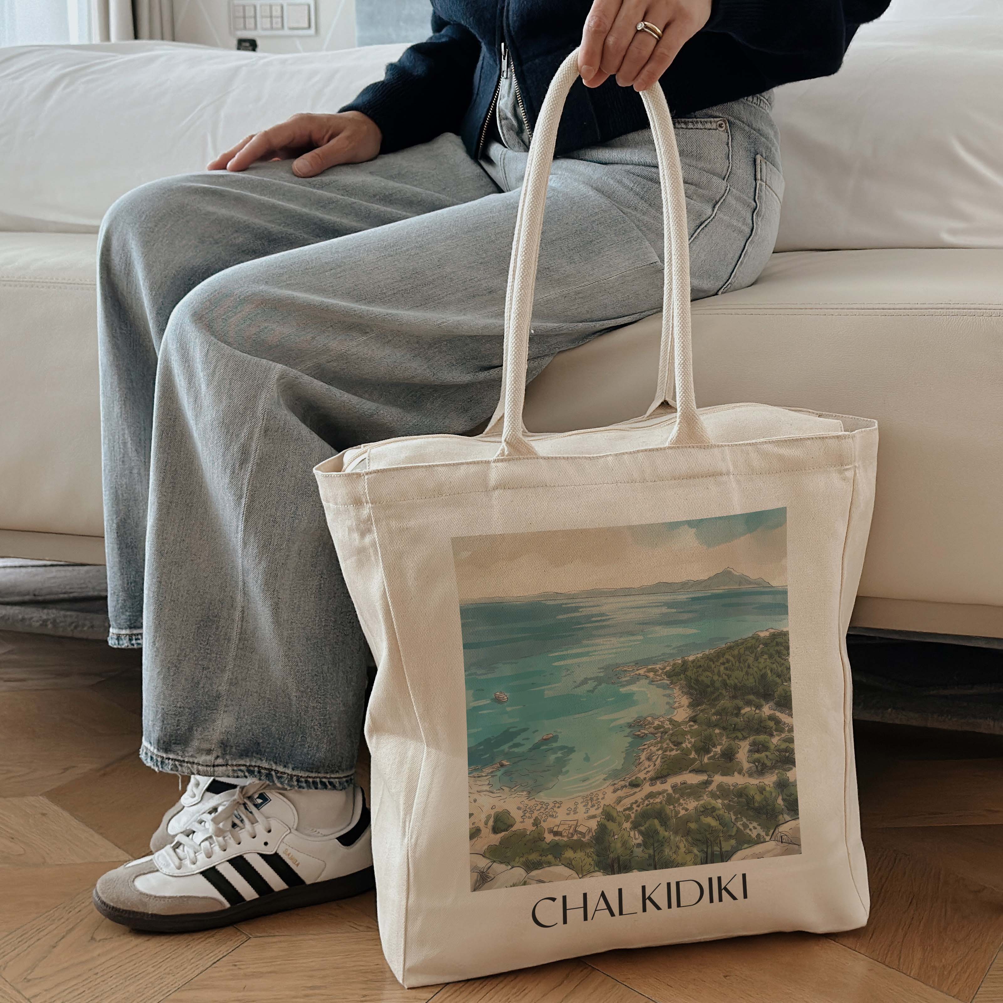 chalkidiki-griechenland-einkaufstasche-aquarell