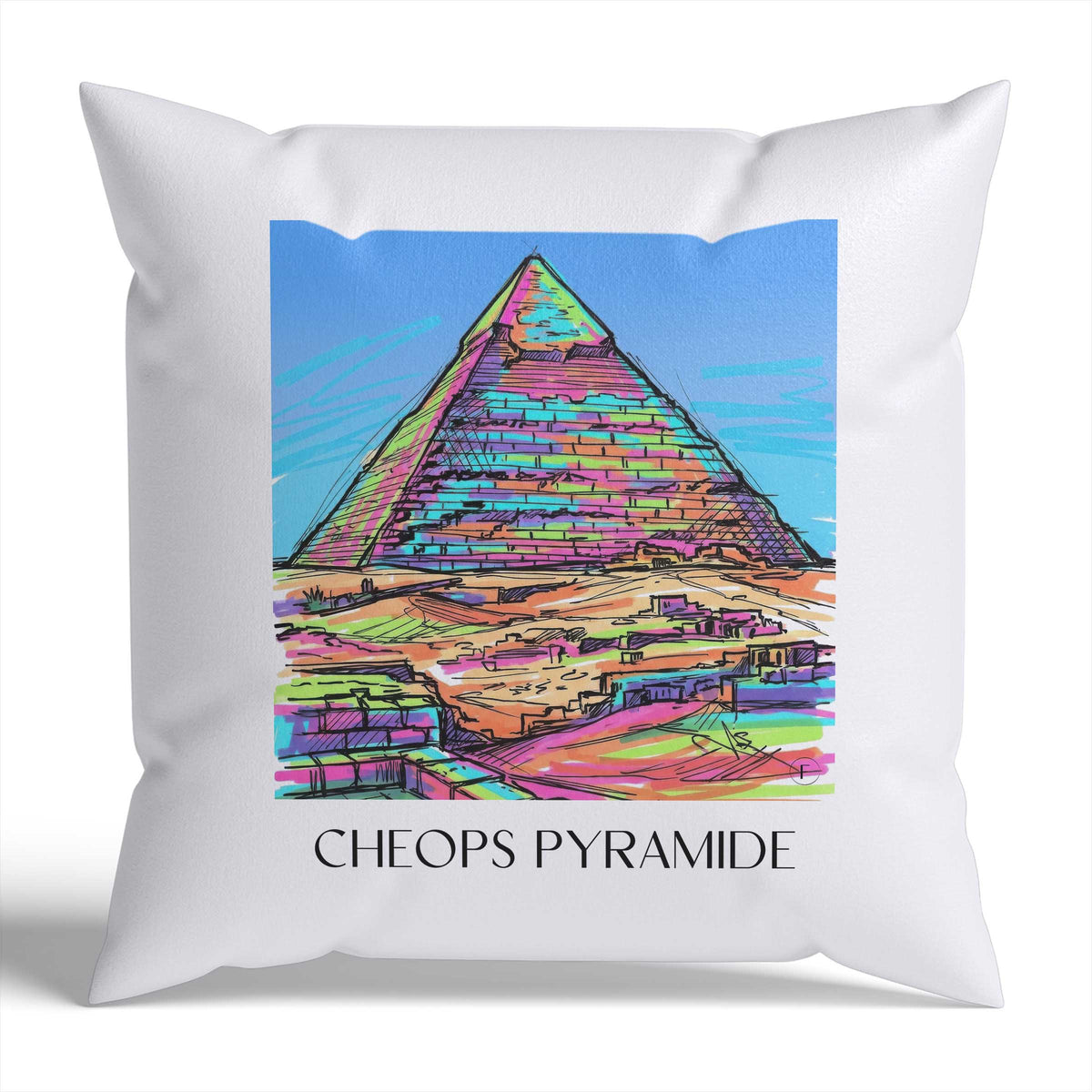 cheops-pyramide-ägypten-ägypten-kissenbezug-graffiti