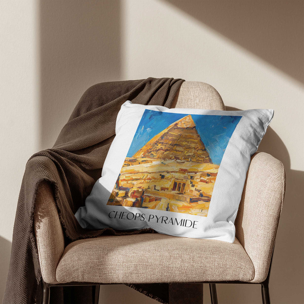 cheops-pyramide-ägypten-ägypten-kissenbezug-oil-painting-oelgemaelde