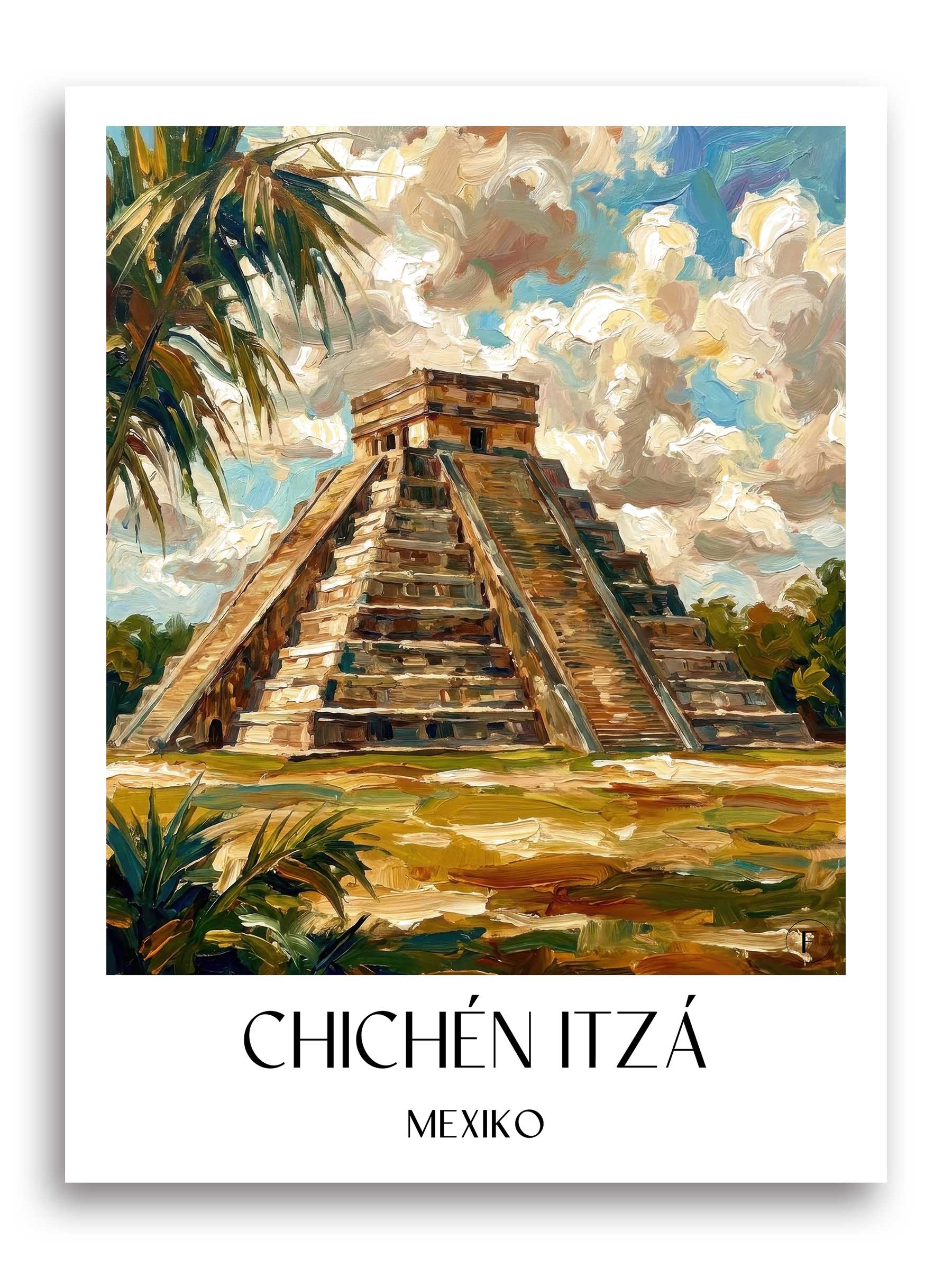 chichén-itzá-mexiko-poster-oil-painting-oelgemaelde