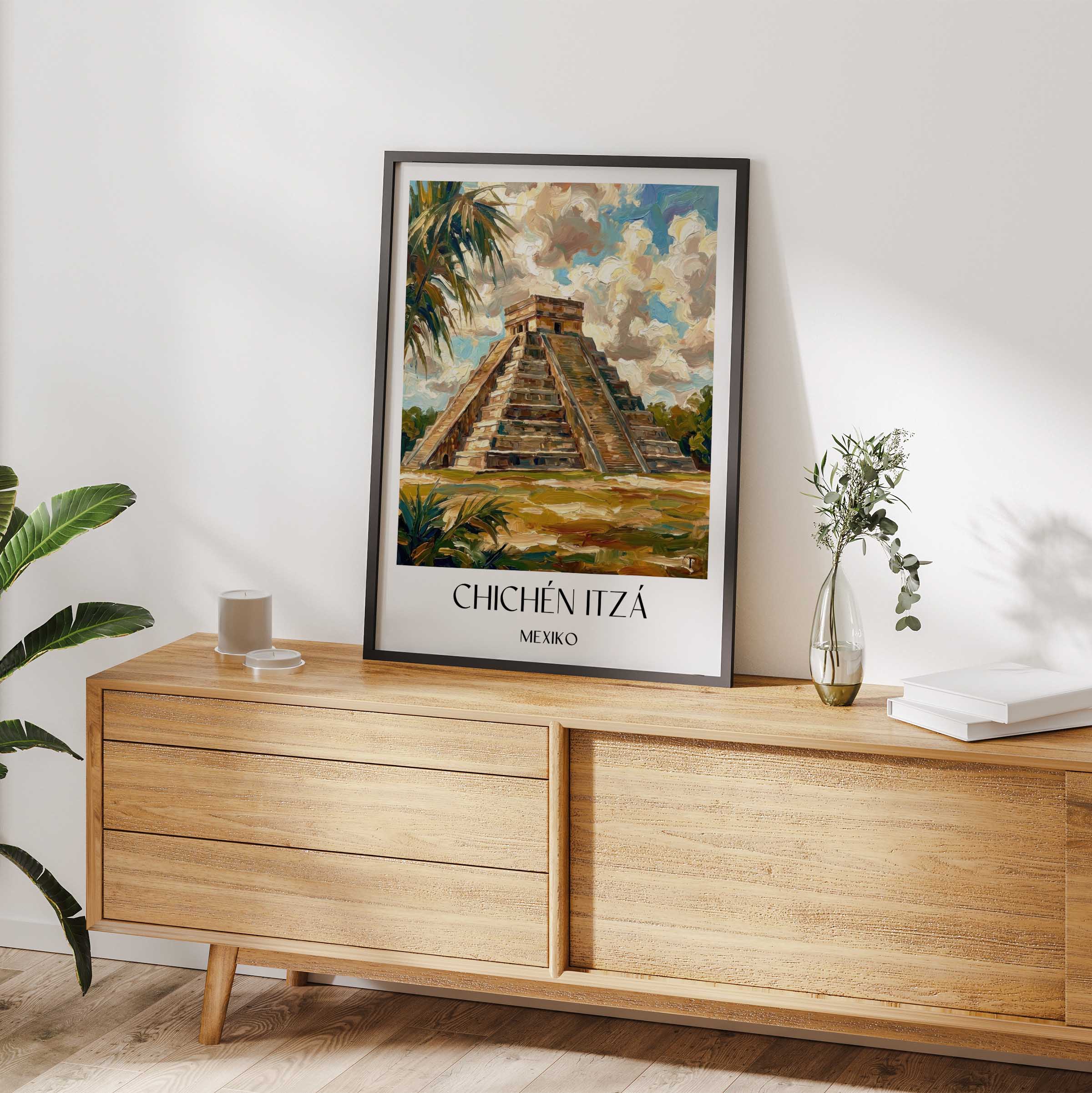 chichén-itzá-mexiko-poster-oil-painting-oelgemaelde