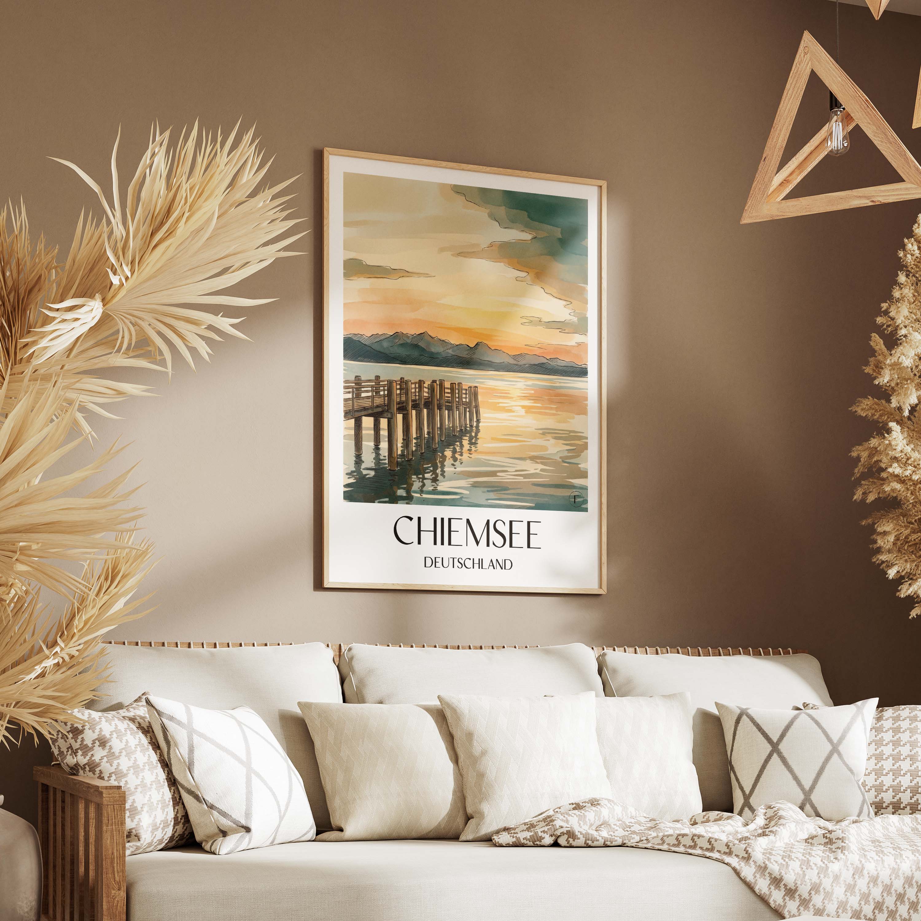 chiemsee-deutschland-poster-aquarell