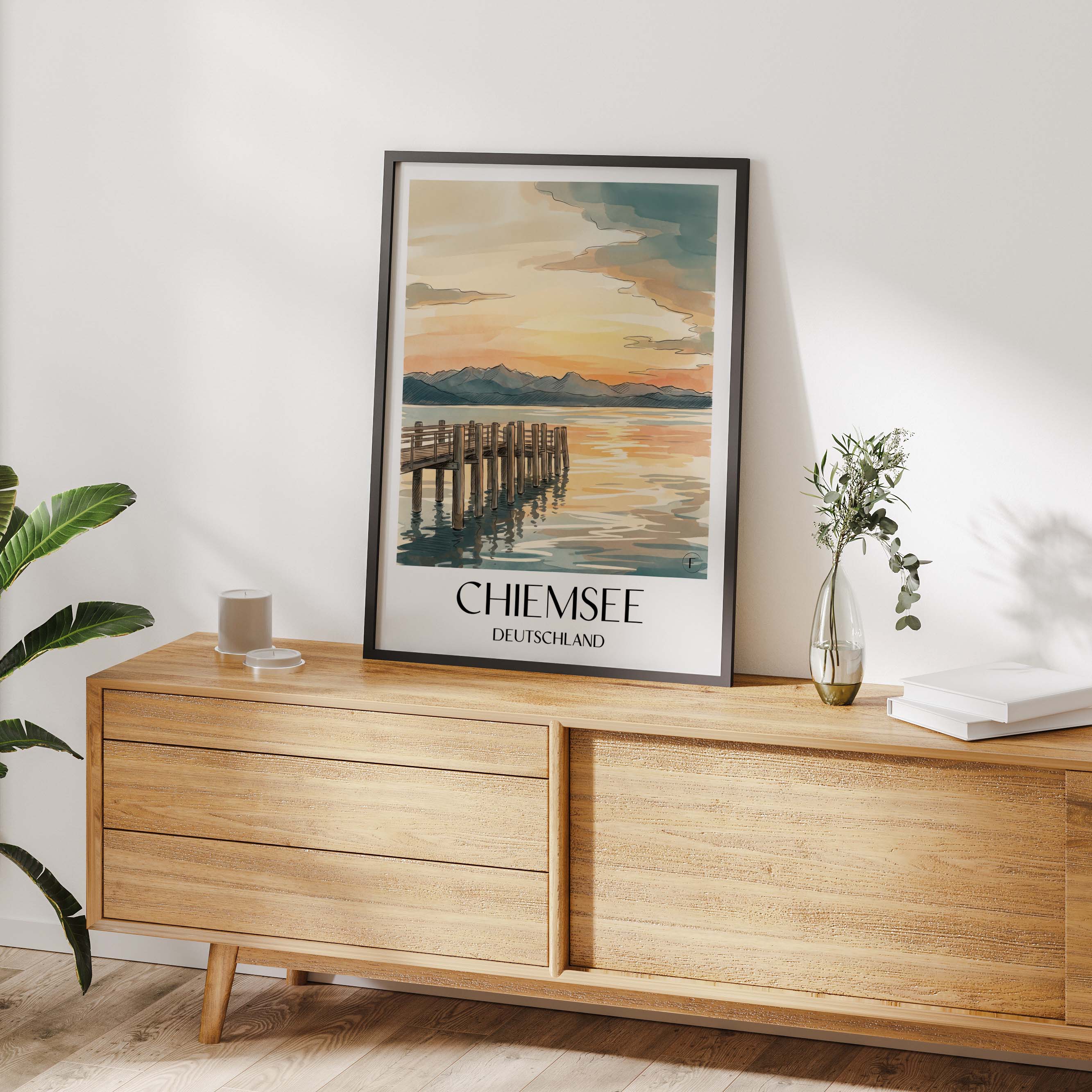 chiemsee-deutschland-poster-aquarell