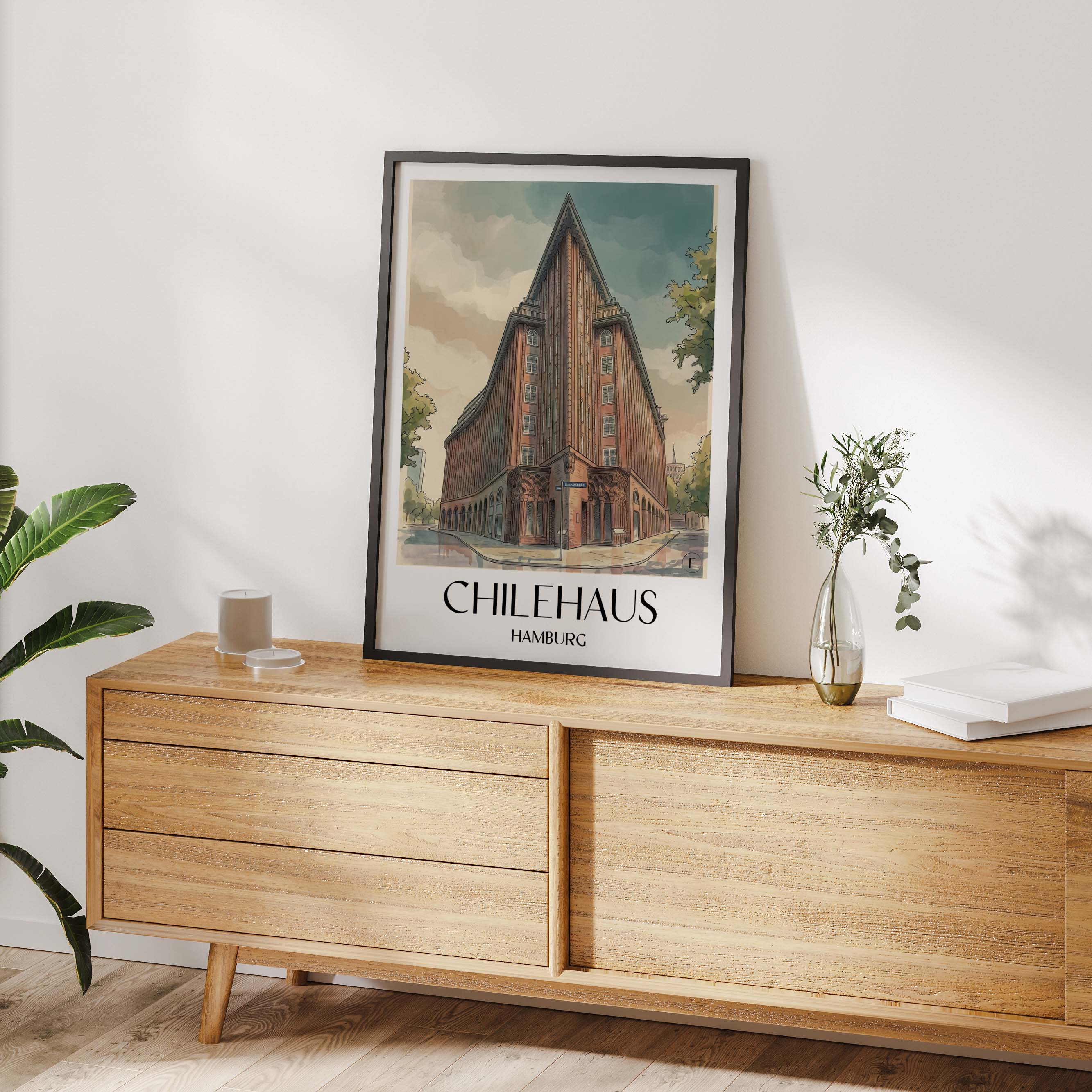 chilehaus-hamburg-deutschland-poster-aquarell