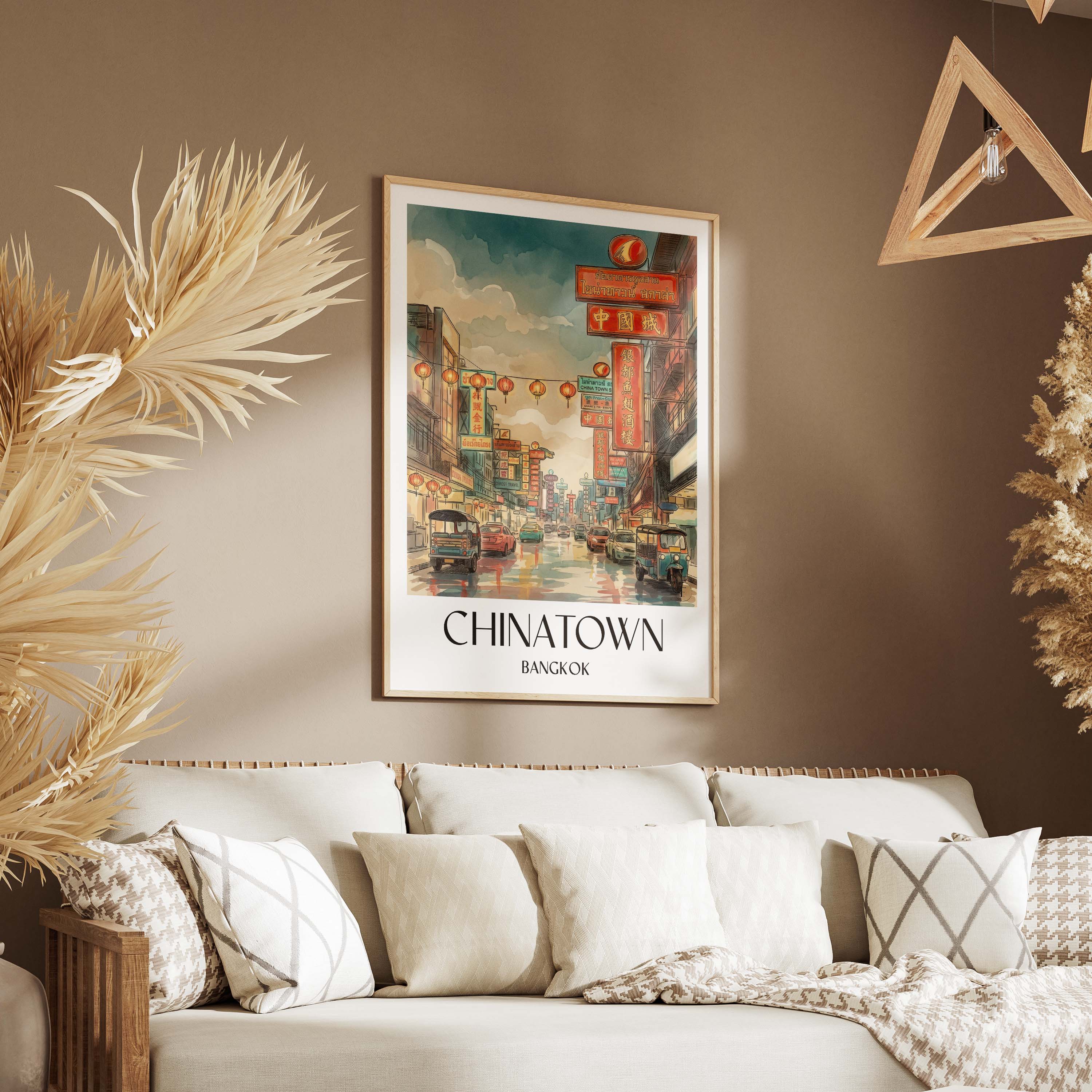 chinatown-bangkok-thailand-poster-aquarell