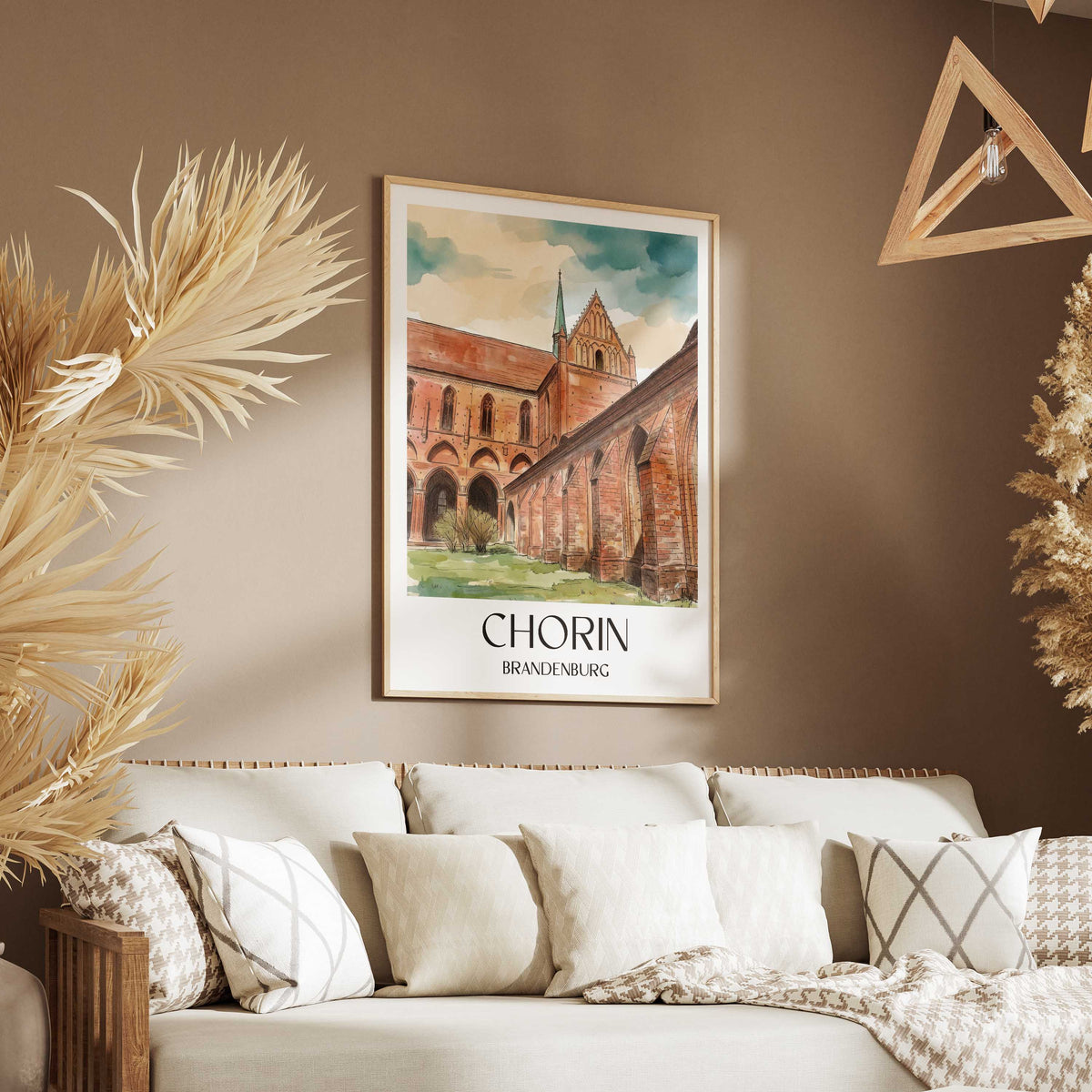 chorin-brandenburg-deutschland-poster-aquarell