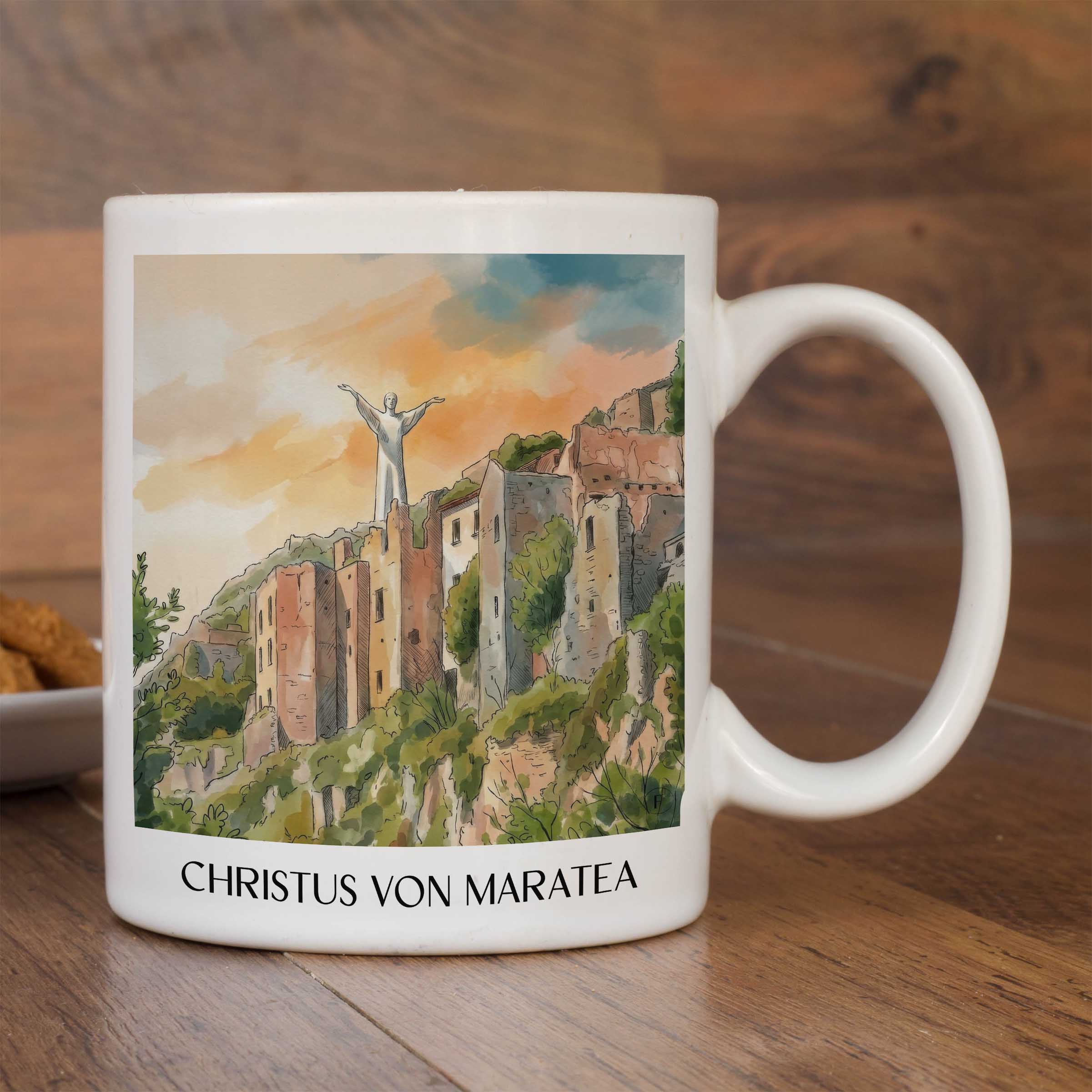 christus-von-maratea-basilikata-italien-kaffeebecher-aquarell