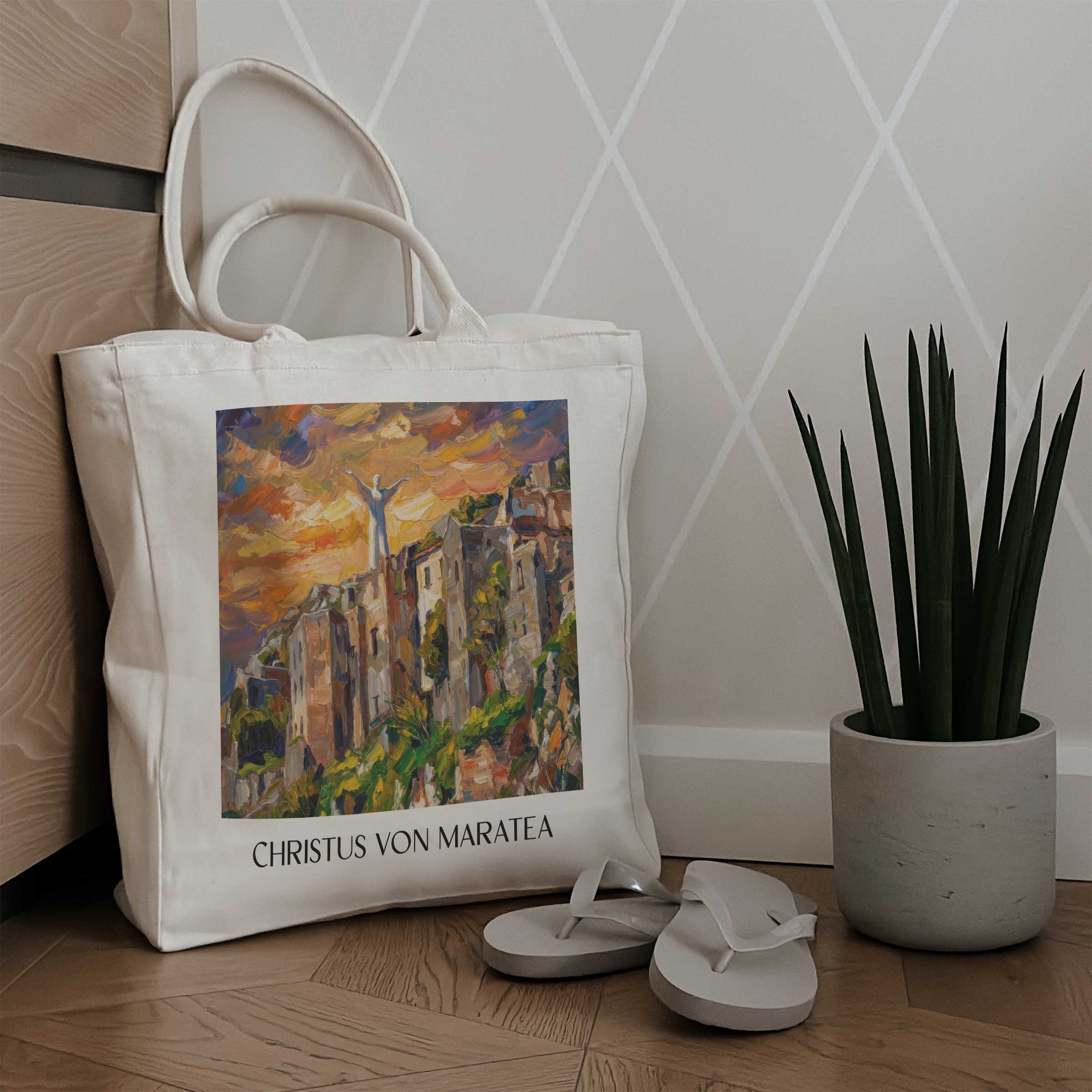 christus-von-maratea-basilikata-italien-einkaufstasche-oil-painting-oelgemaelde