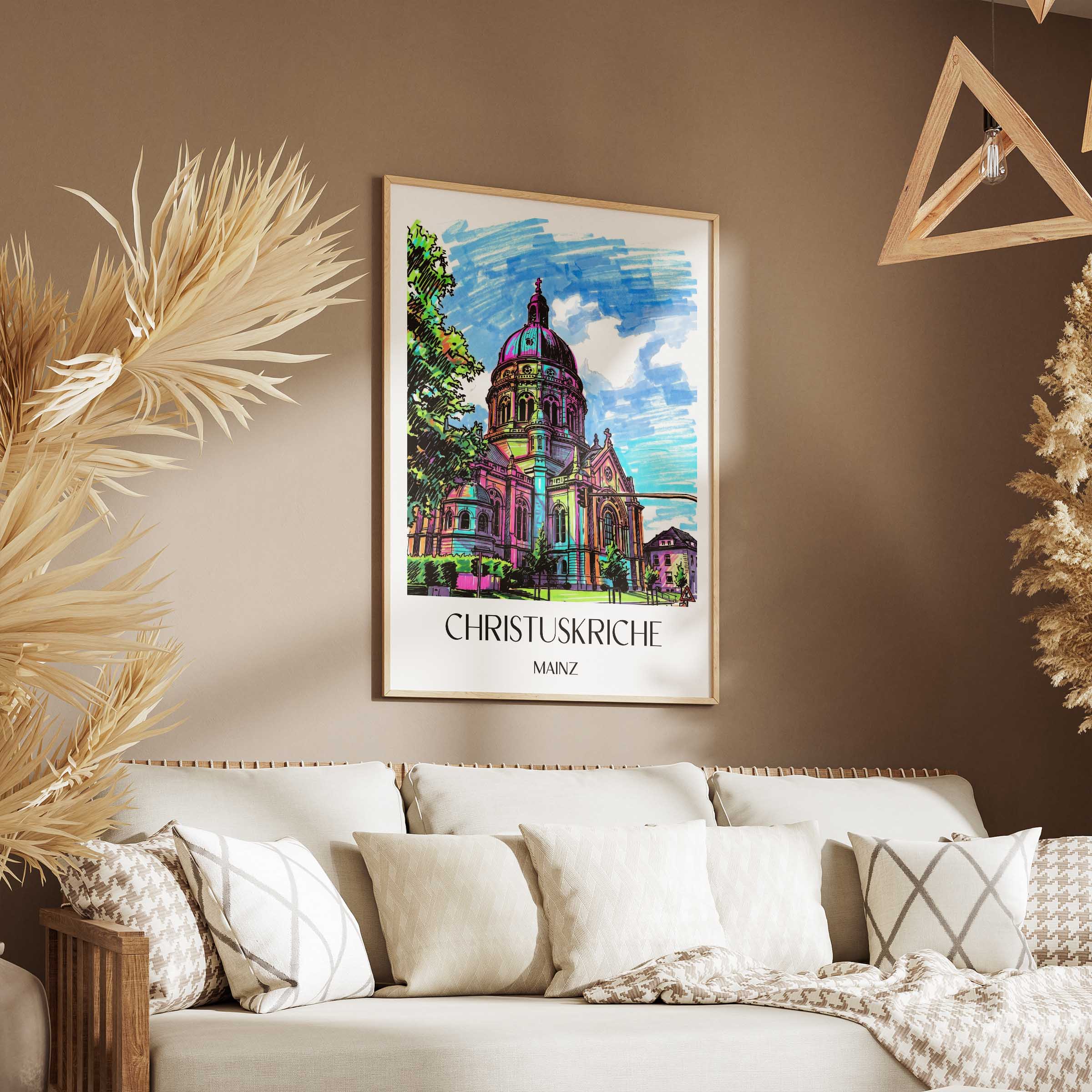 christuskriche-mainz-deutschland-poster-graffiti