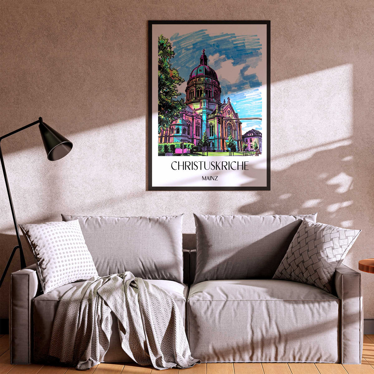 christuskriche-mainz-deutschland-poster-graffiti