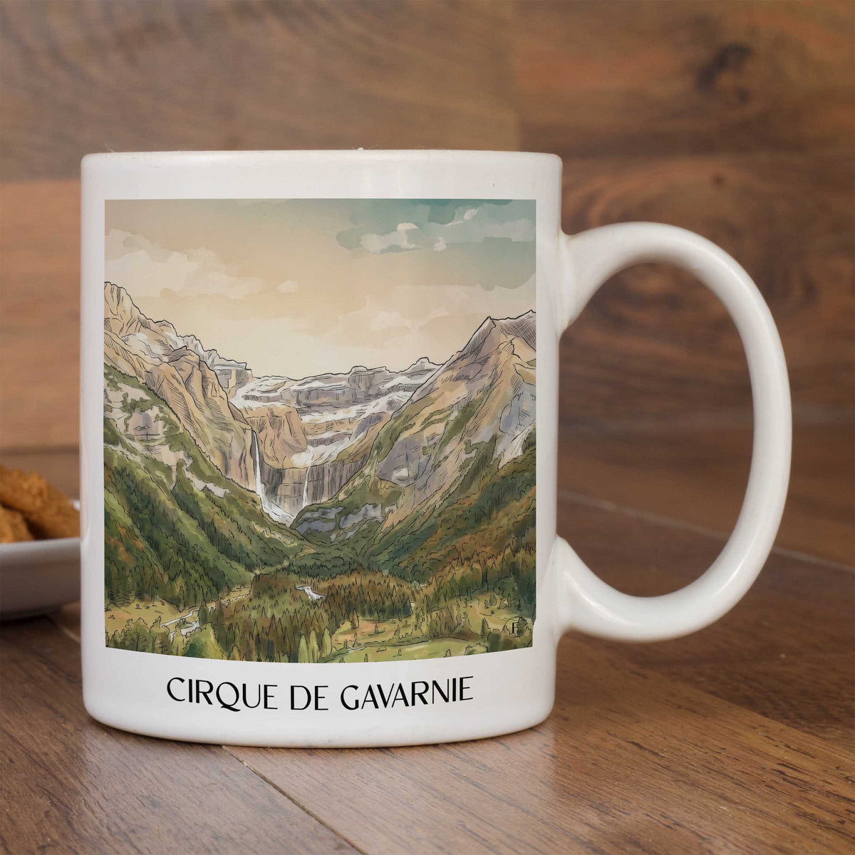 cirque-de-gavarnie-pyrénées-frankreich-kaffeebecher-aquarell