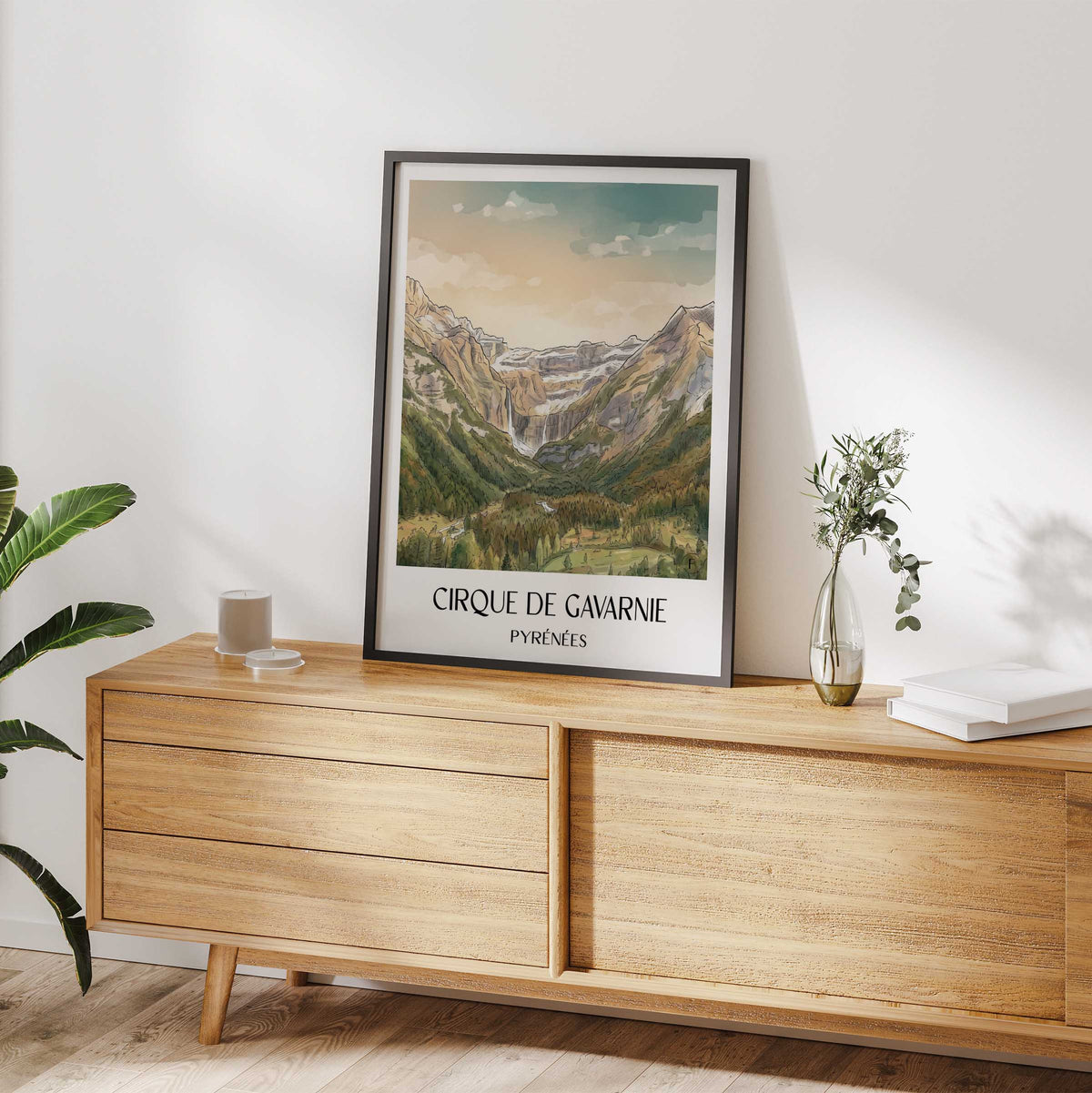 cirque-de-gavarnie-pyrénées-frankreich-poster-aquarell