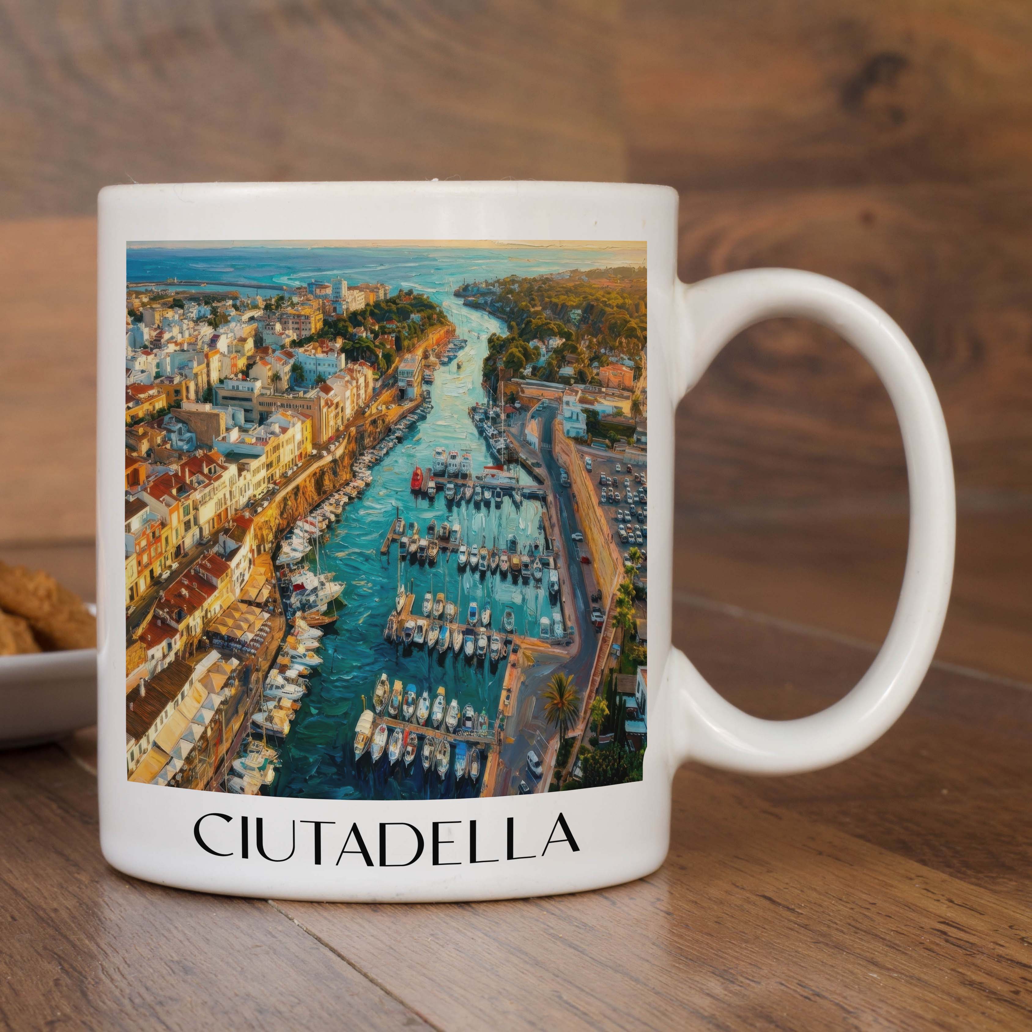 ciutadella-menorca-spanien-kaffeebecher-oil-painting-oelgemaelde