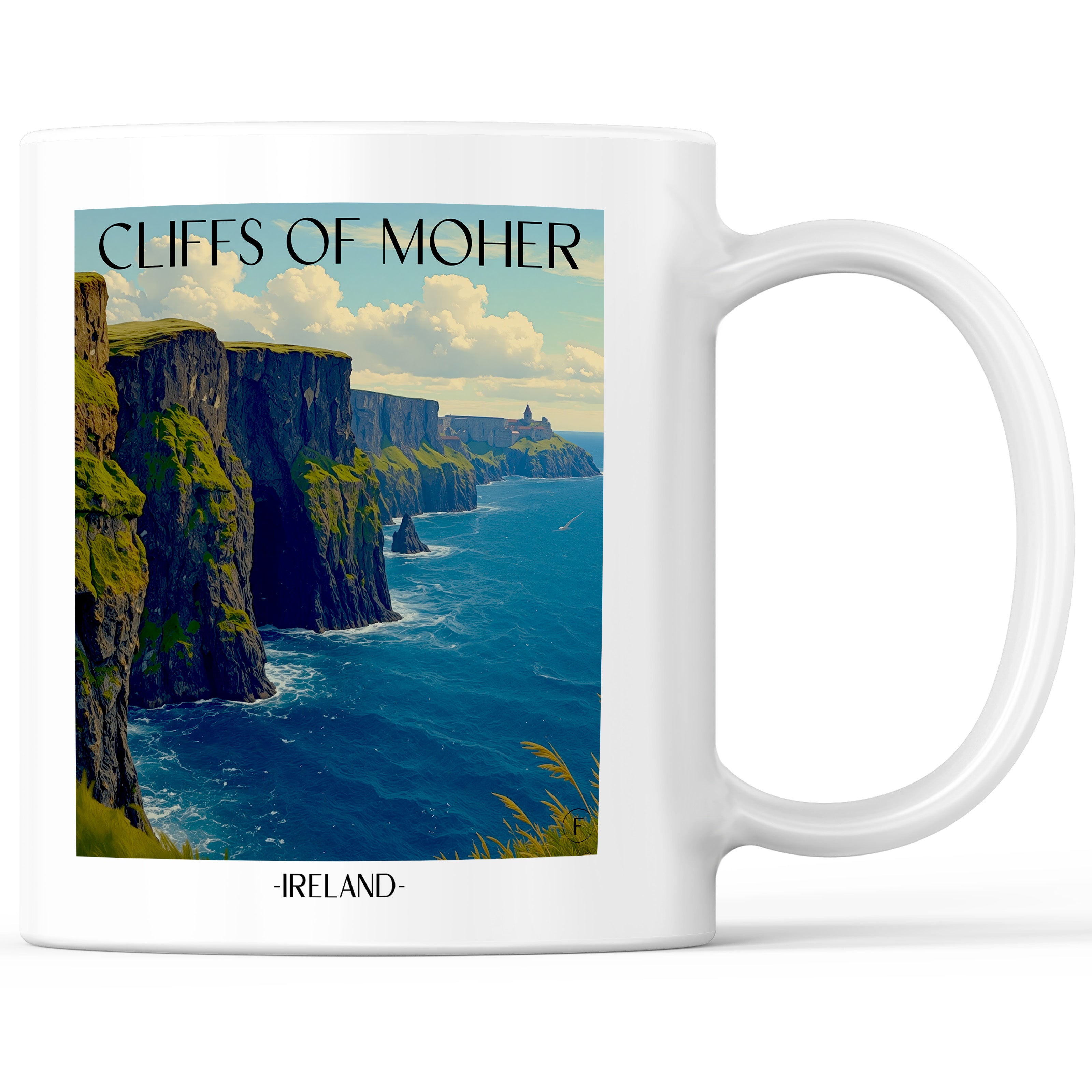 Cliffs of Moher Kaffeebecher - Irland - Irland Becher - Kaffeetasse im Aquarell Stil - favplace