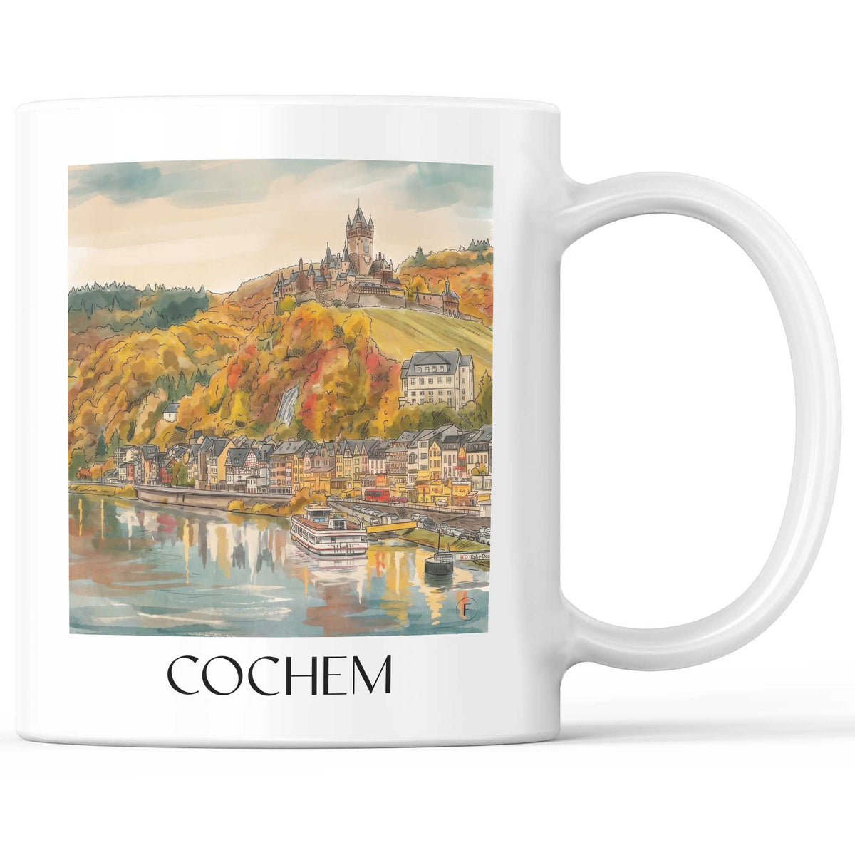 cochem-mosel-deutschland-kaffeebecher-aquarell