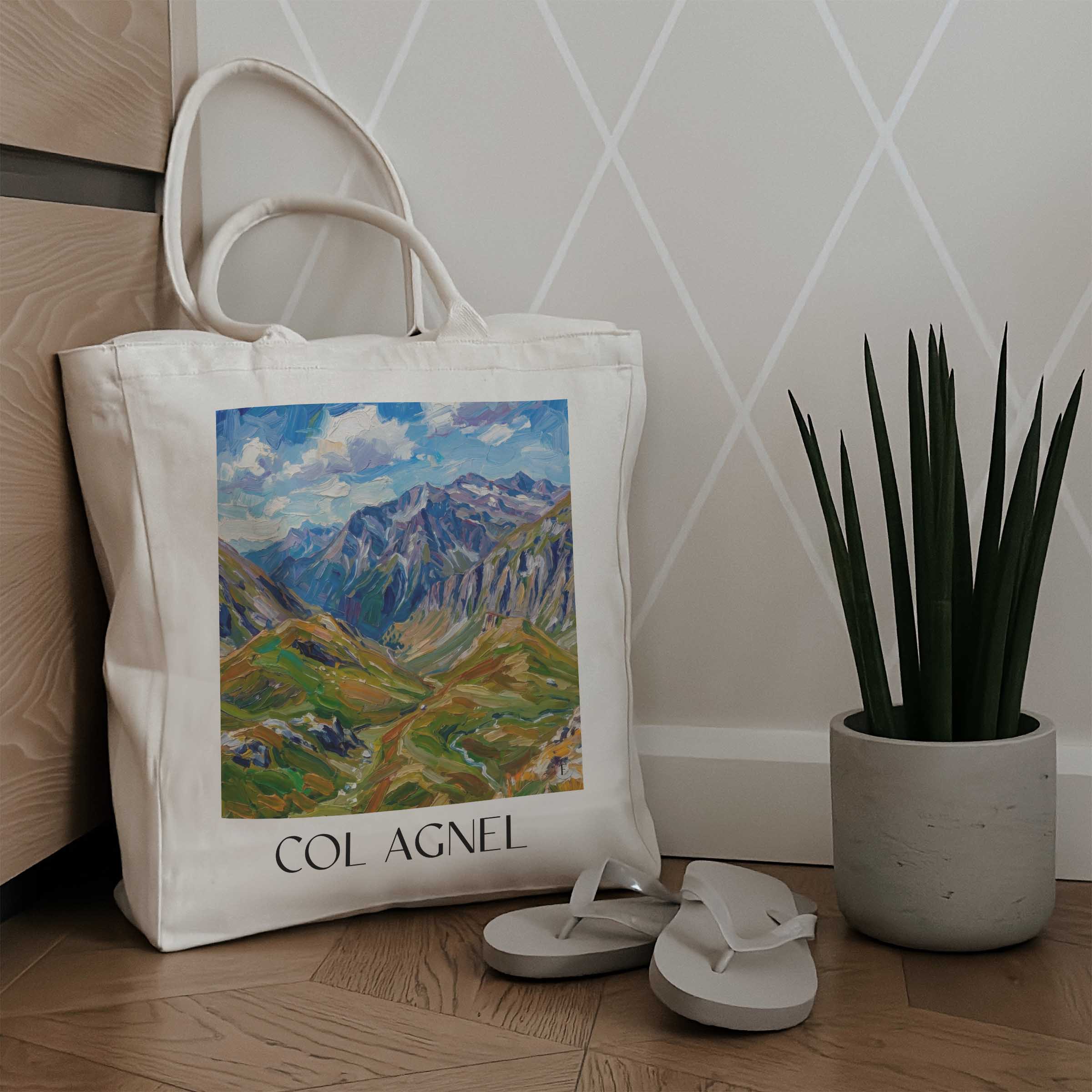 col-agnel-molines-en-queyras-frankreich-einkaufstasche-oil-painting-oelgemaelde