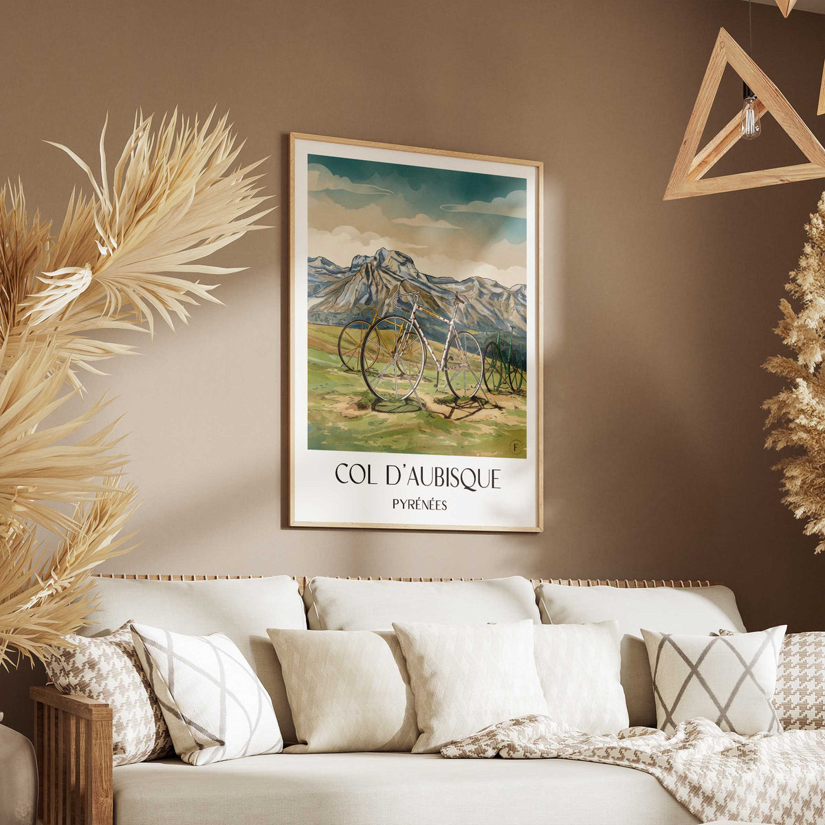 col-d'aubisque-pyrénées-frankreich-poster-aquarell