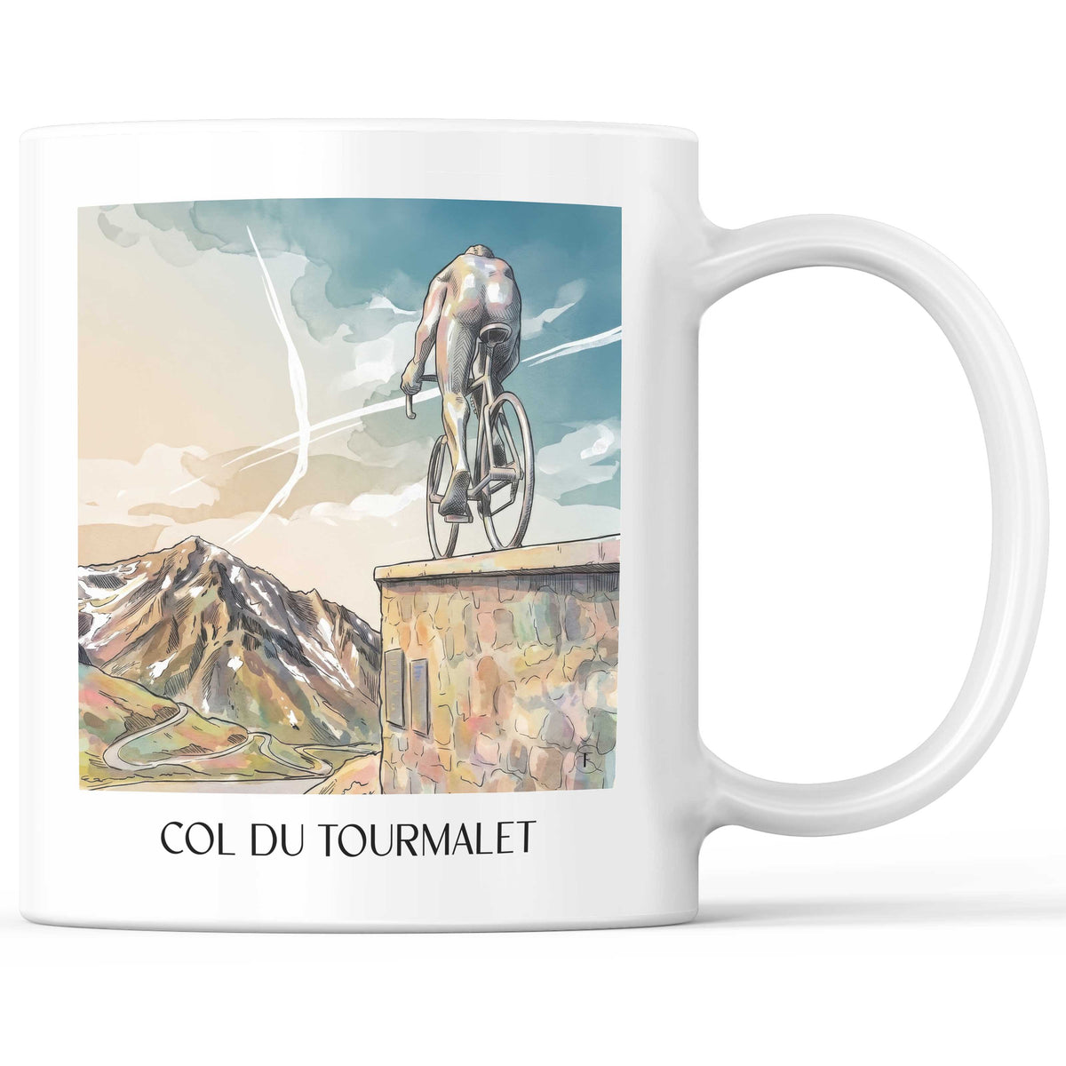 col-du-tourmalet-pyrénées-frankreich-kaffeebecher-aquarell